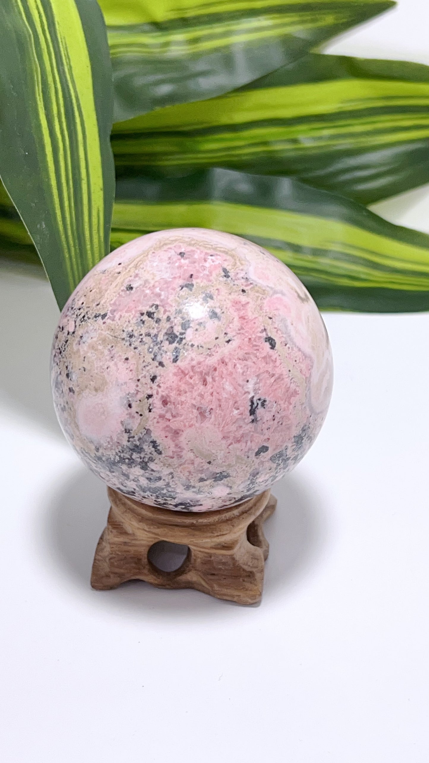 Rhodonite Sphere from Peru 410g