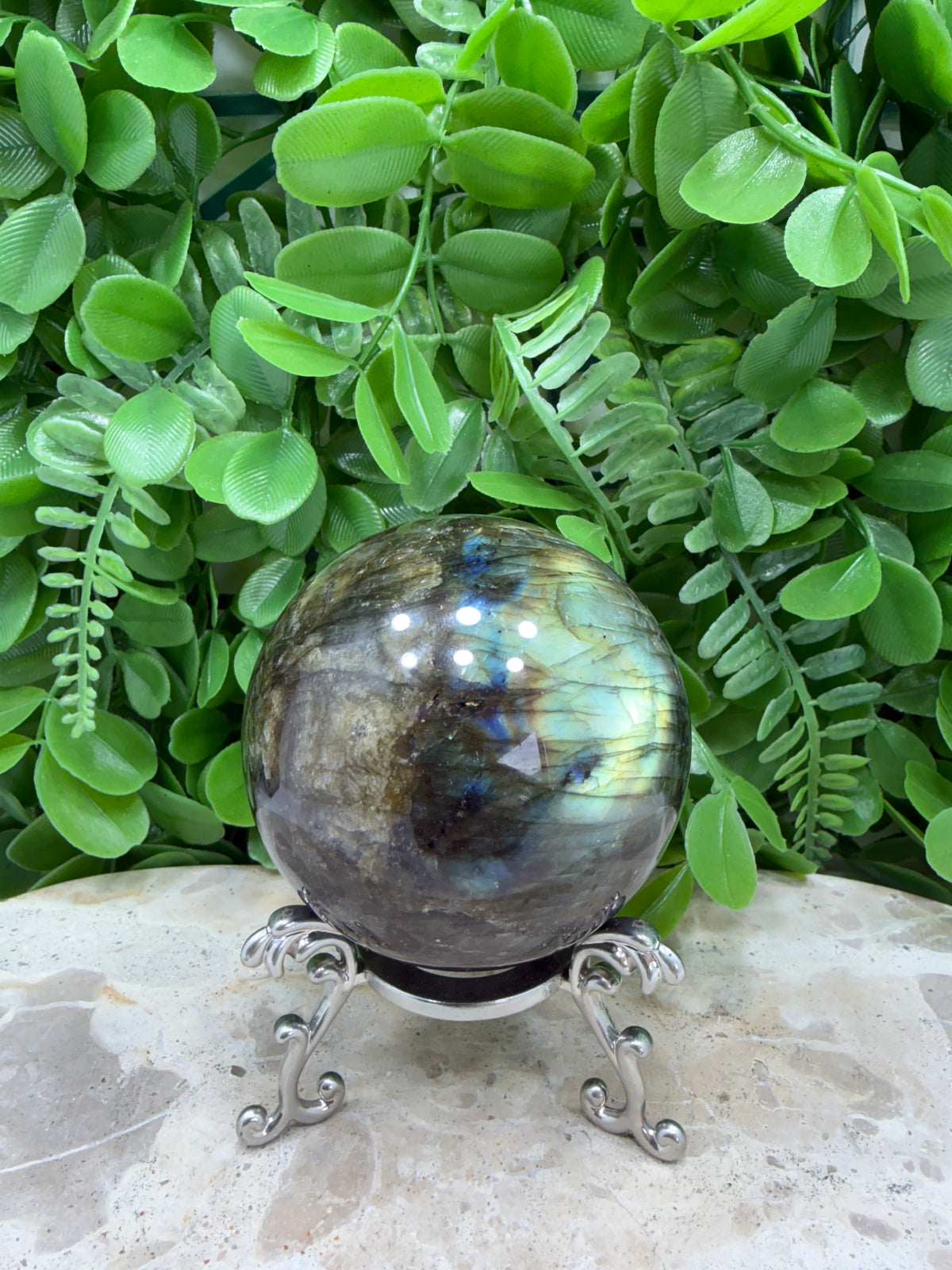 Labradorite Sphere | Protection • Intuition • Transformation