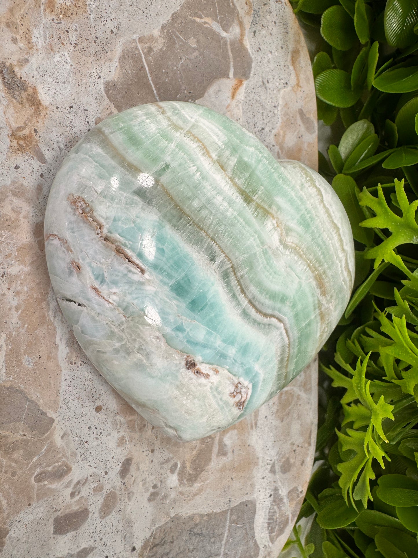 Caribbean Calcite Heart 598g