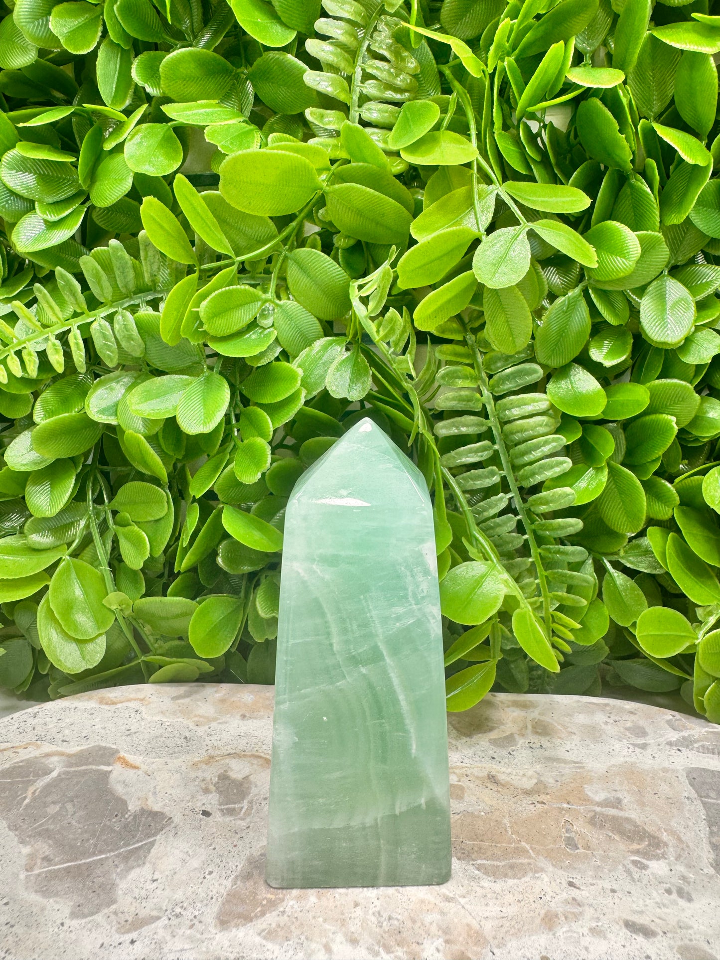 Pistachio Calcite Tower 374g