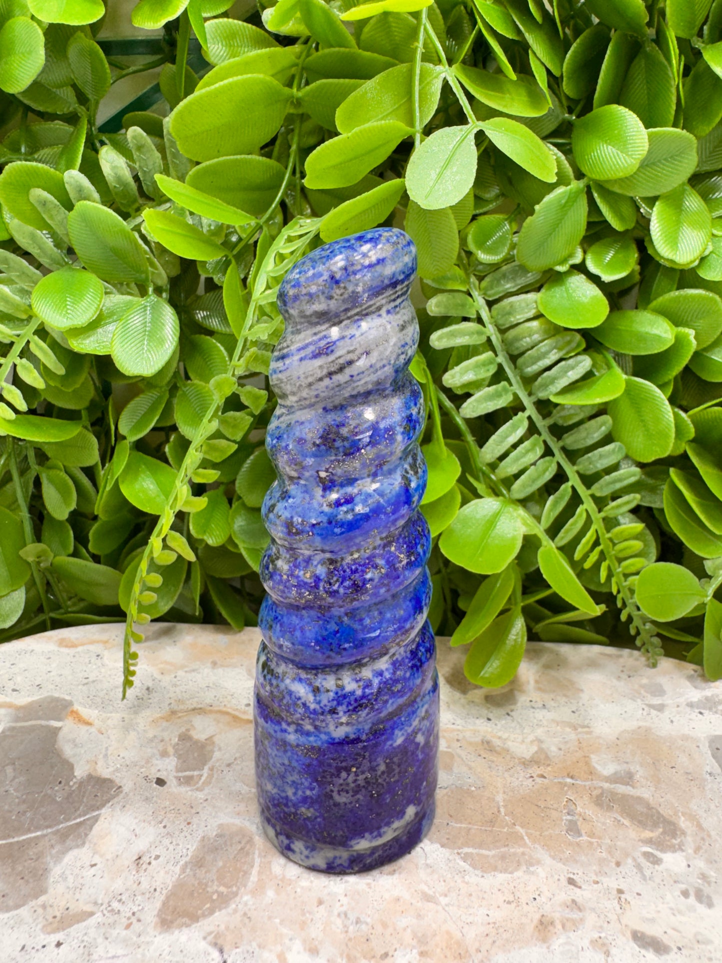 Lapis Lazuli Unicorn Horn 308g