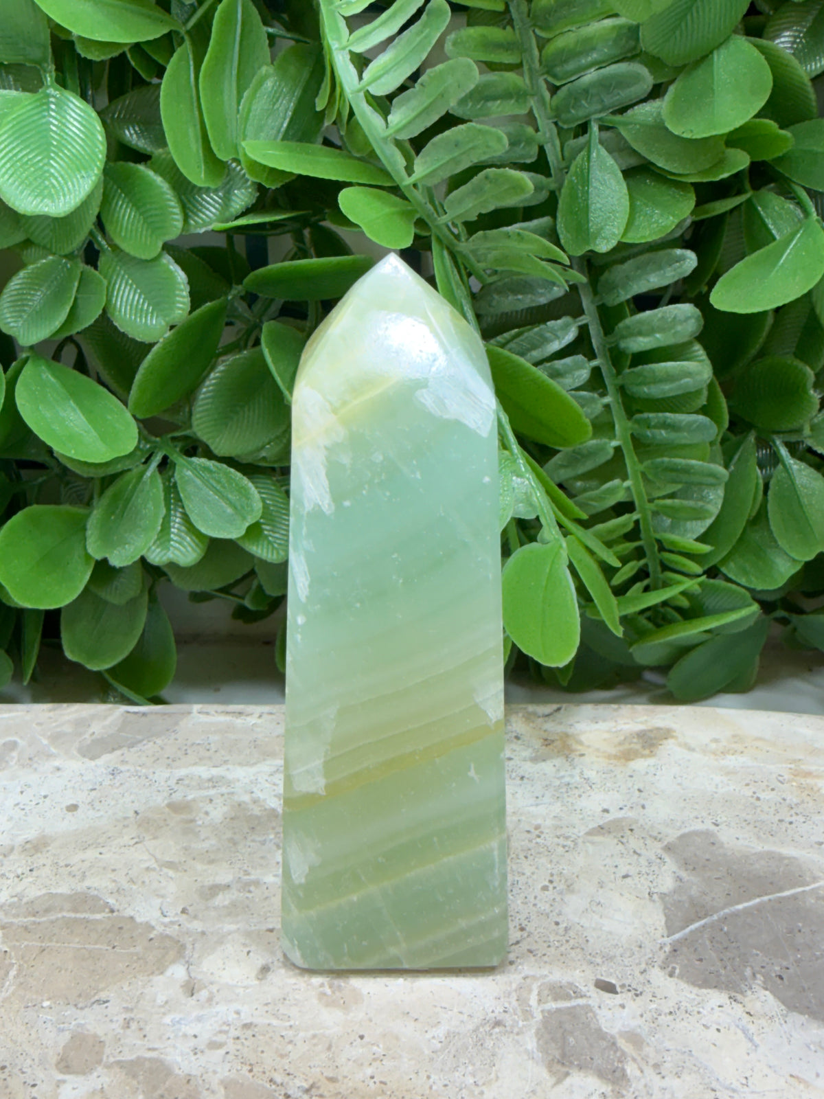 Pistachio Calcite Point 164g