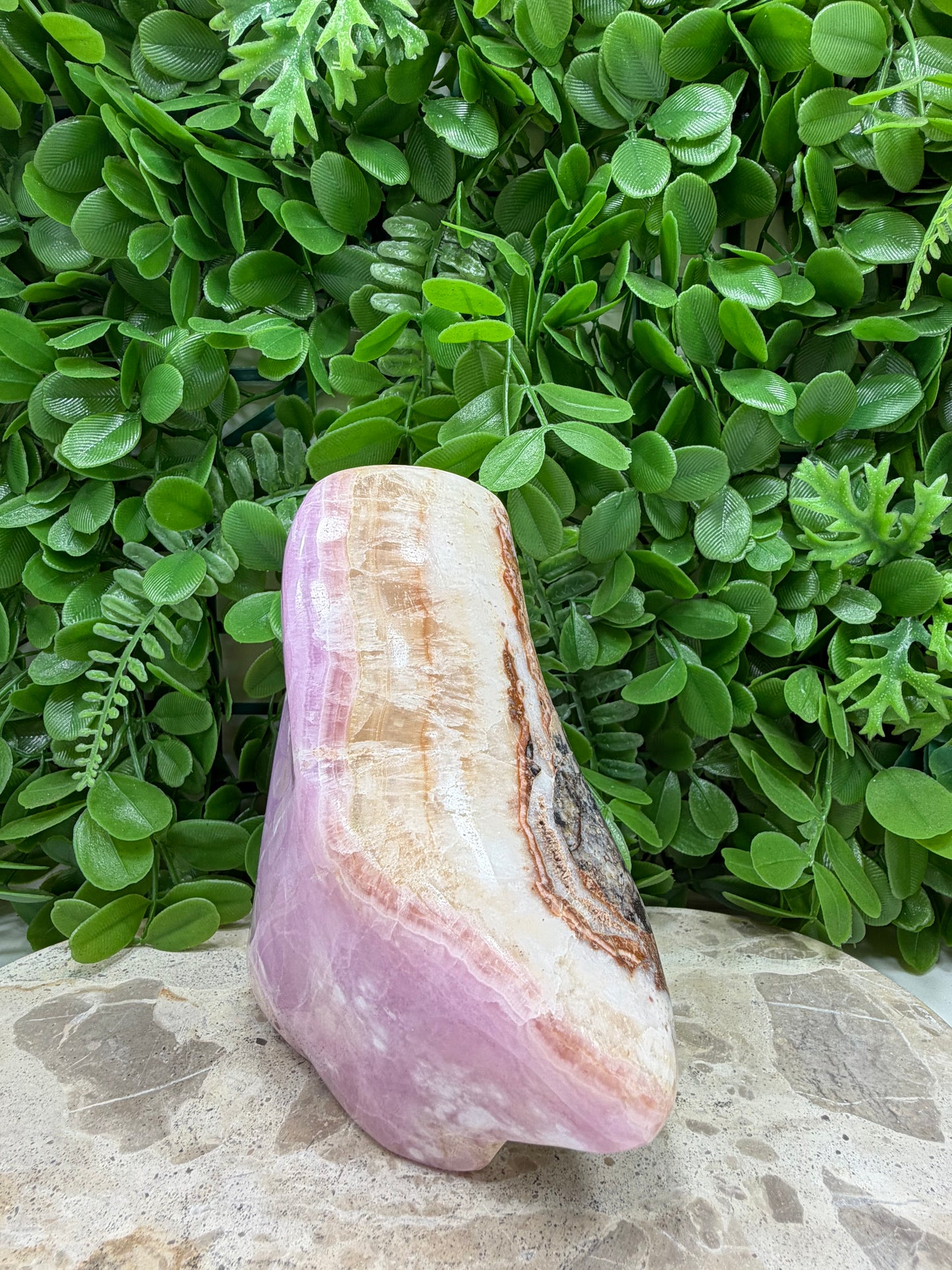 Pink Aragonite Freeform 1738g