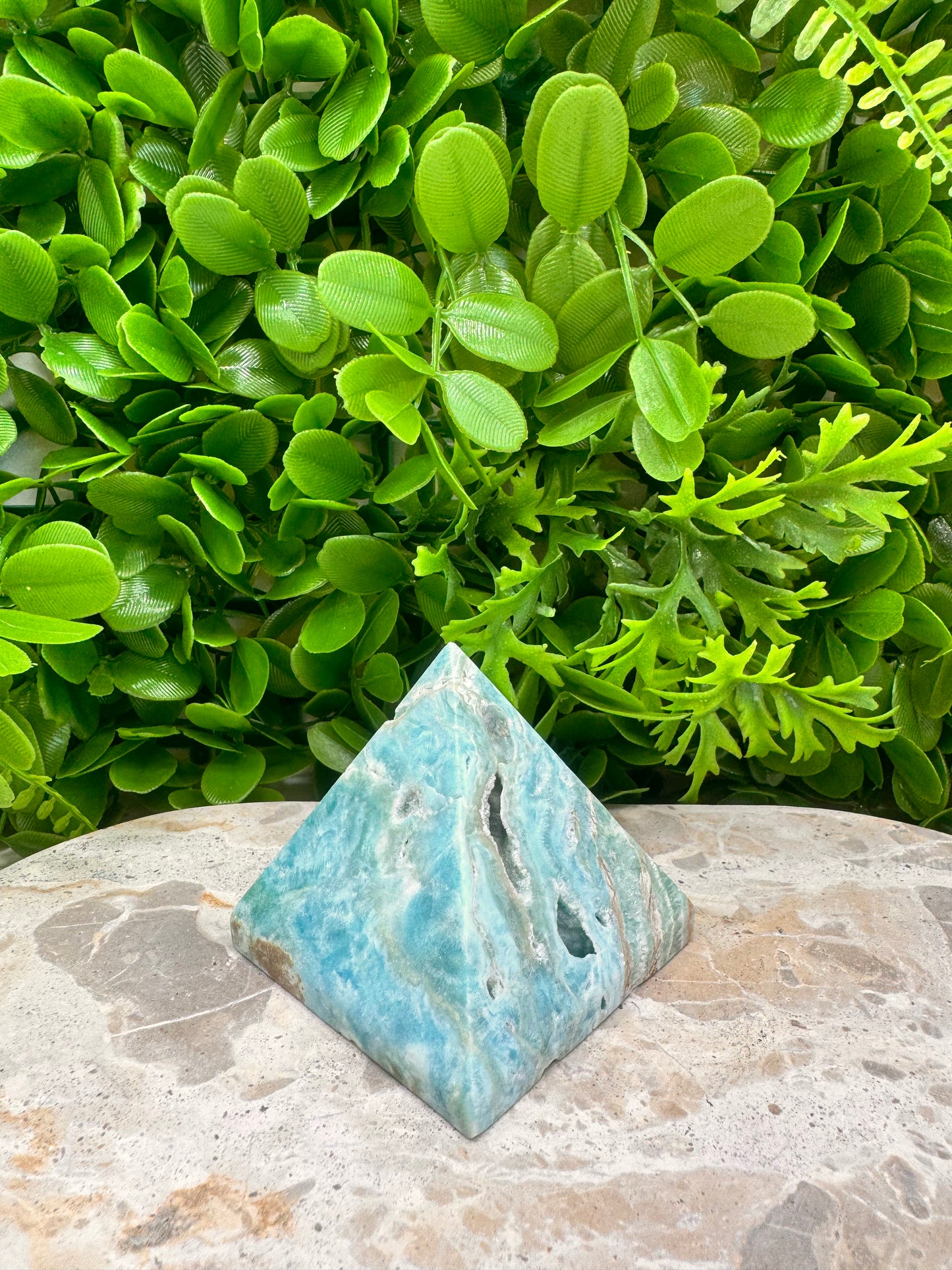 Aragonite & Smithsonite Pyramid 302g