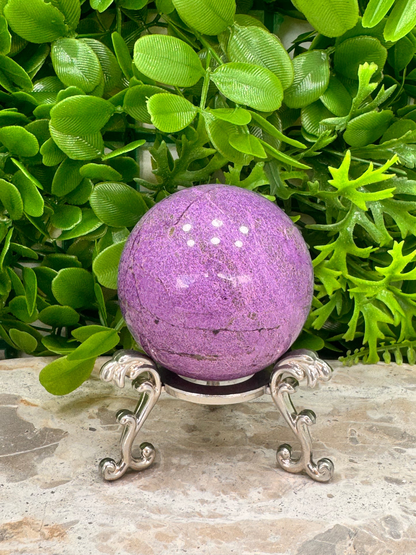 Stichtite / Serpentine Sphere 256g