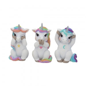 Three Wise Cutie Unicorns