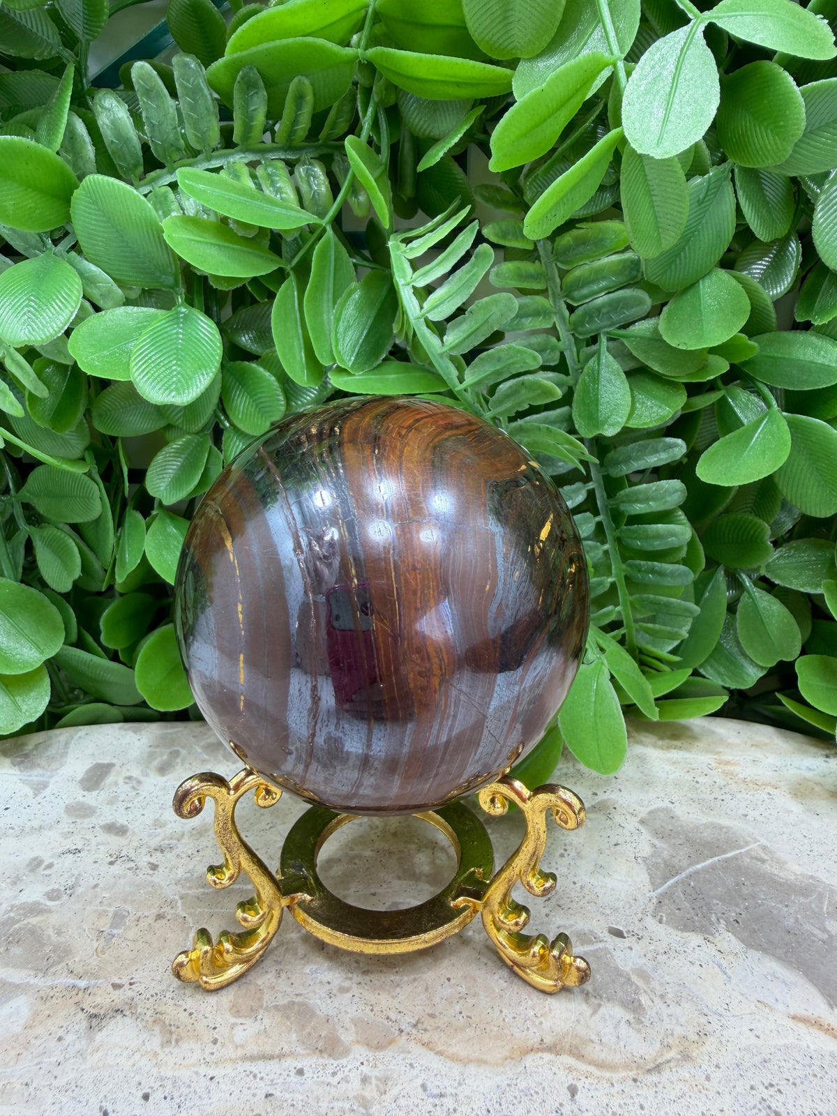 Tiger Eye /Tiger Ore Sphere 484g