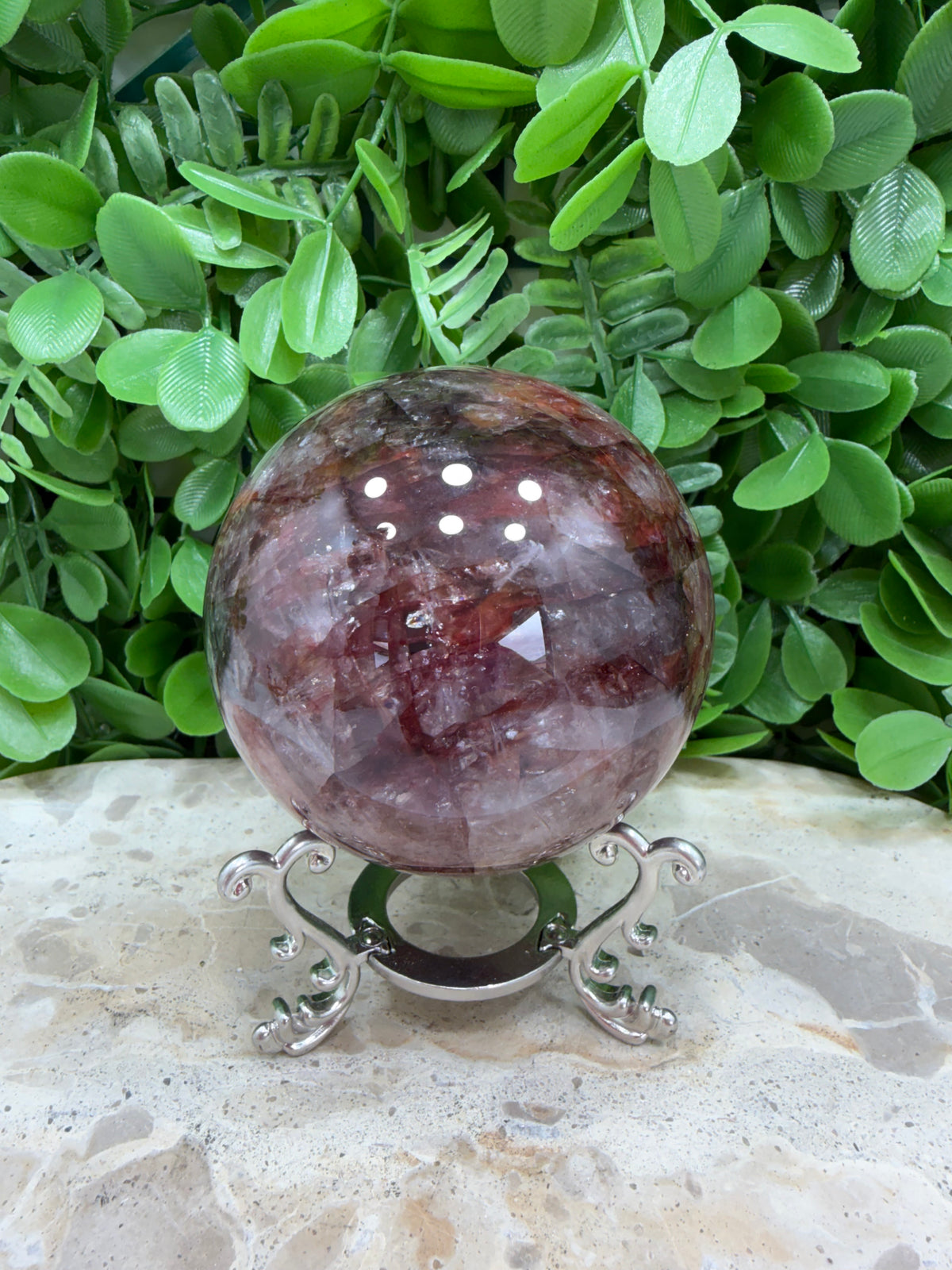Fire Quartz Sphere 572g