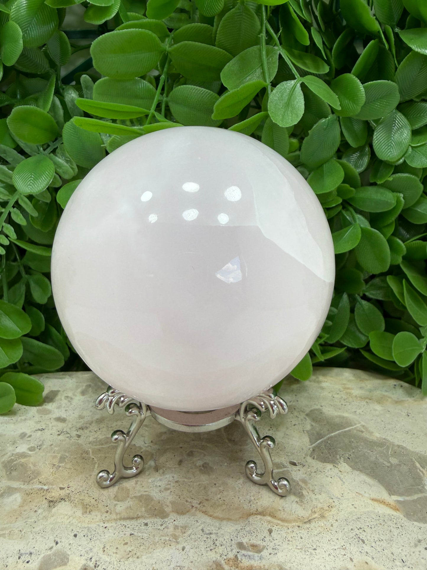 Pink Mangano Sphere UV 1268g