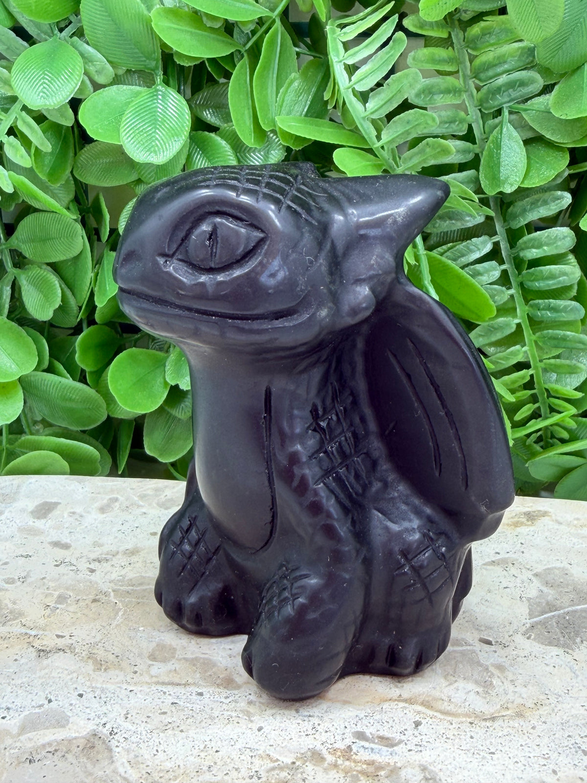 Black Obsidian Toothless Dragon 450g