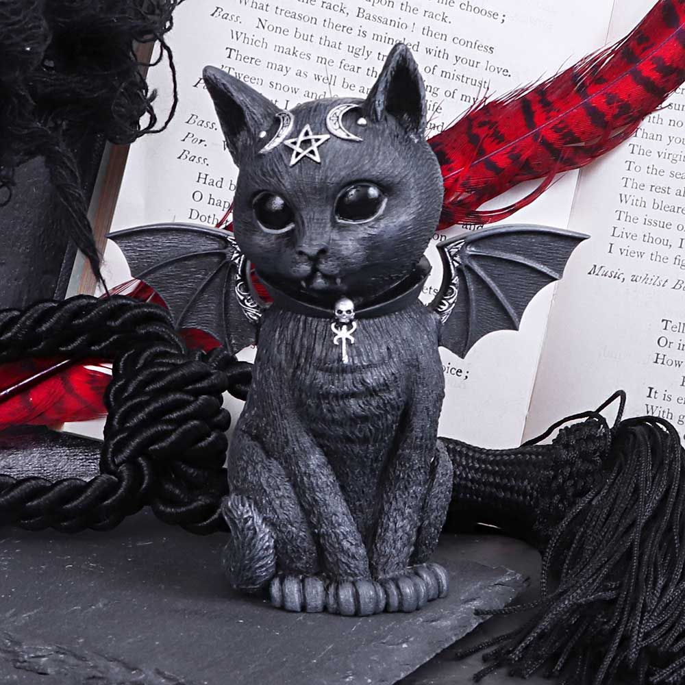 Malpuss Winged Occult Cat Figurine 10cm