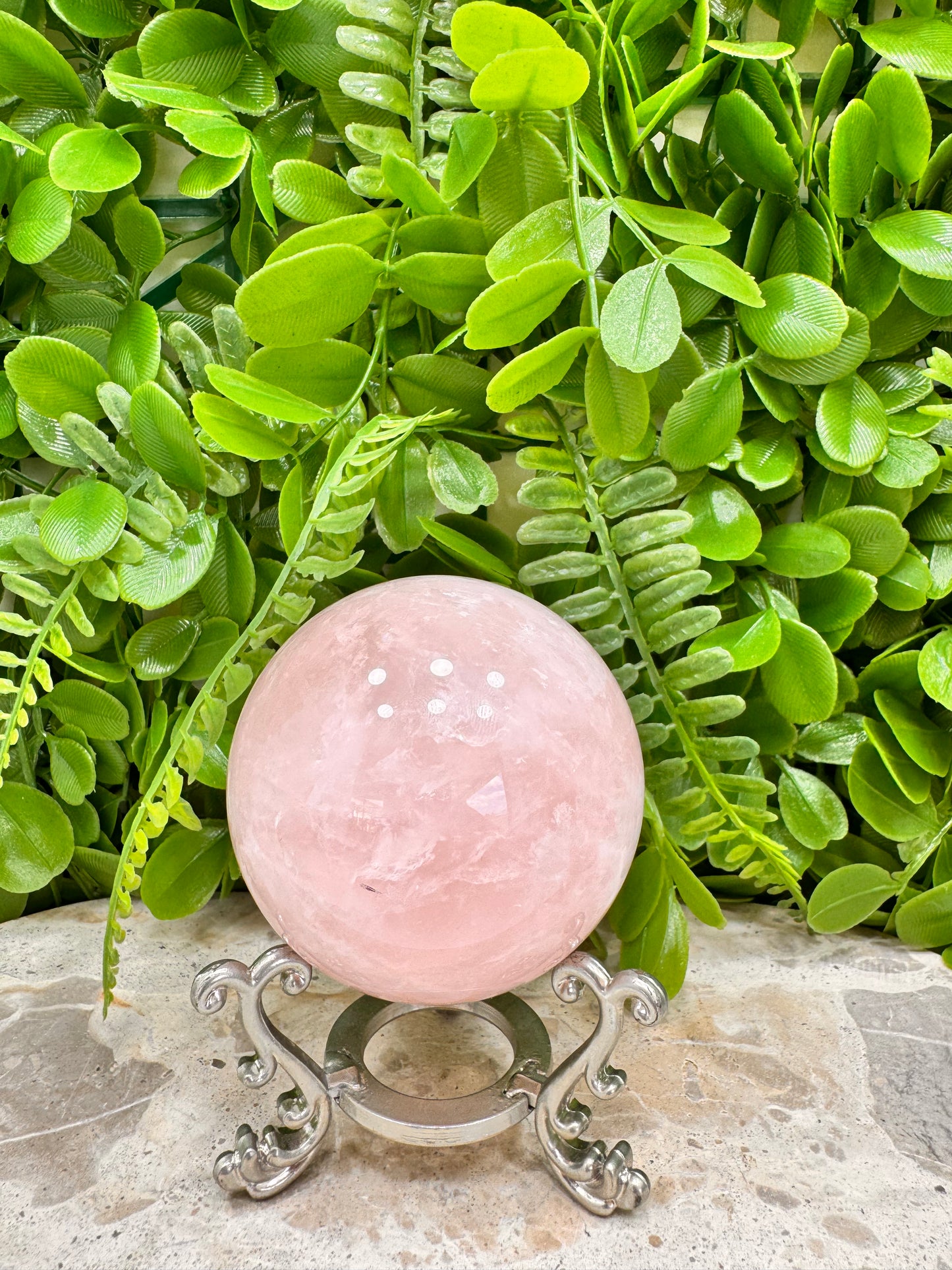 Rose Quartz Sphere 428g