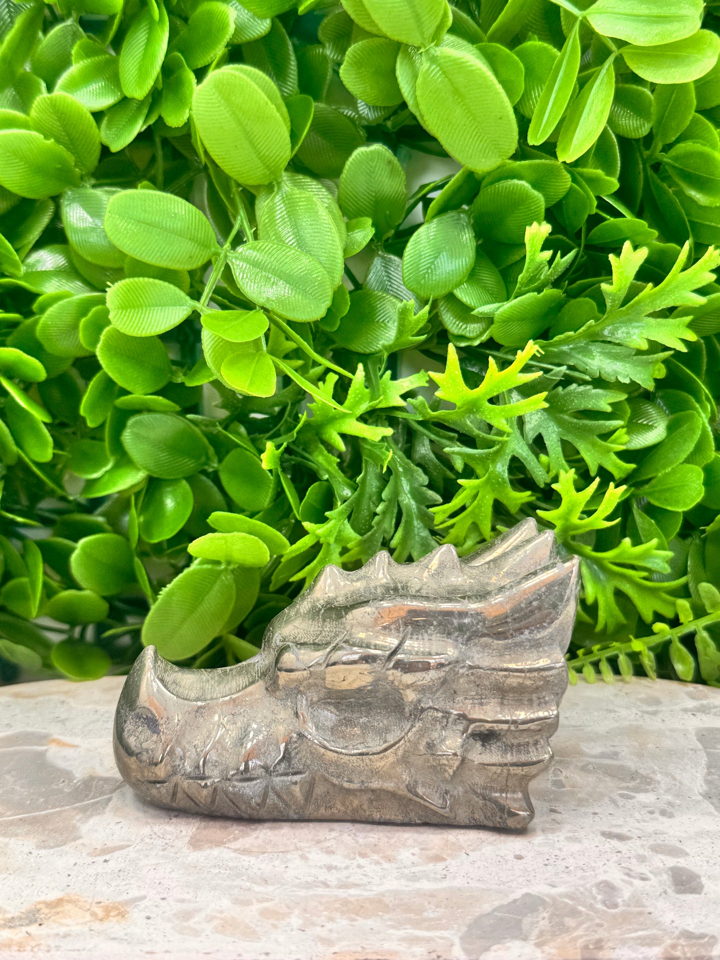 Pyrite Dragon Skull 608g