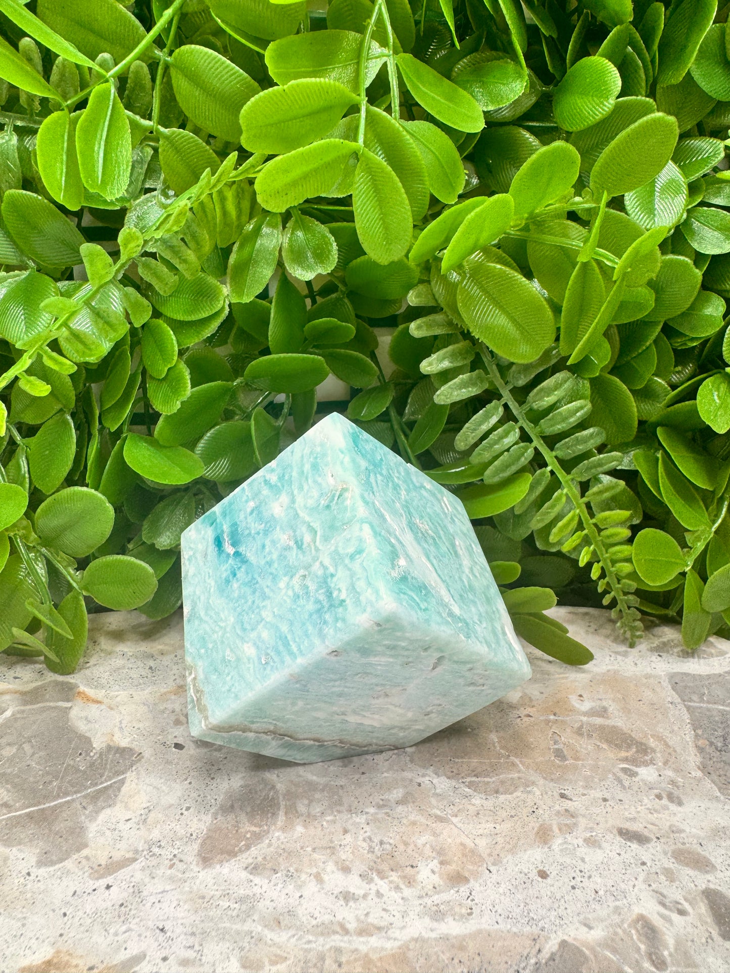 Blue Aragonite Cube 408g