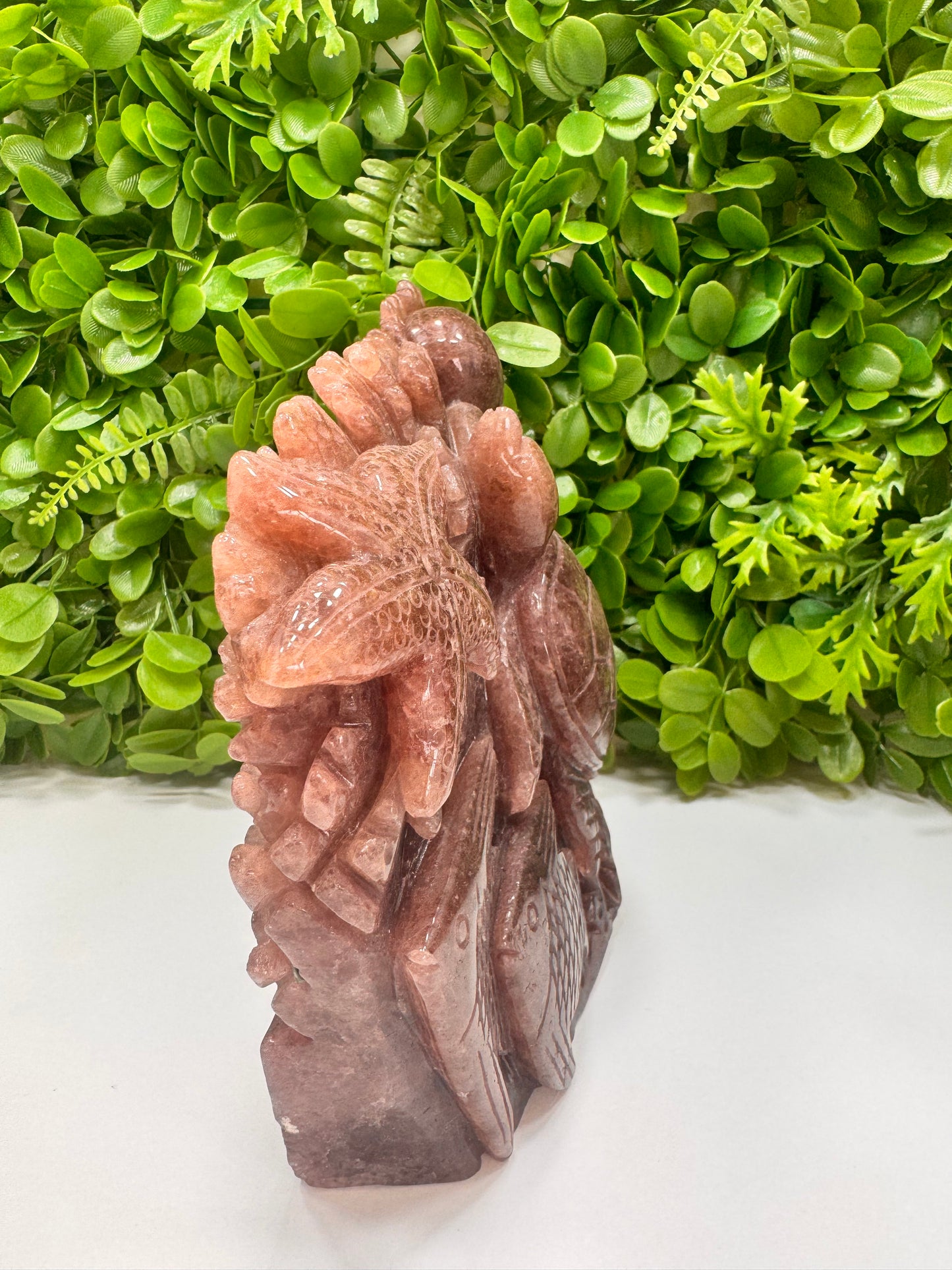 Strawberry Quartz Sea Life 3506g