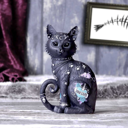 Nine Lives Cat Figurine