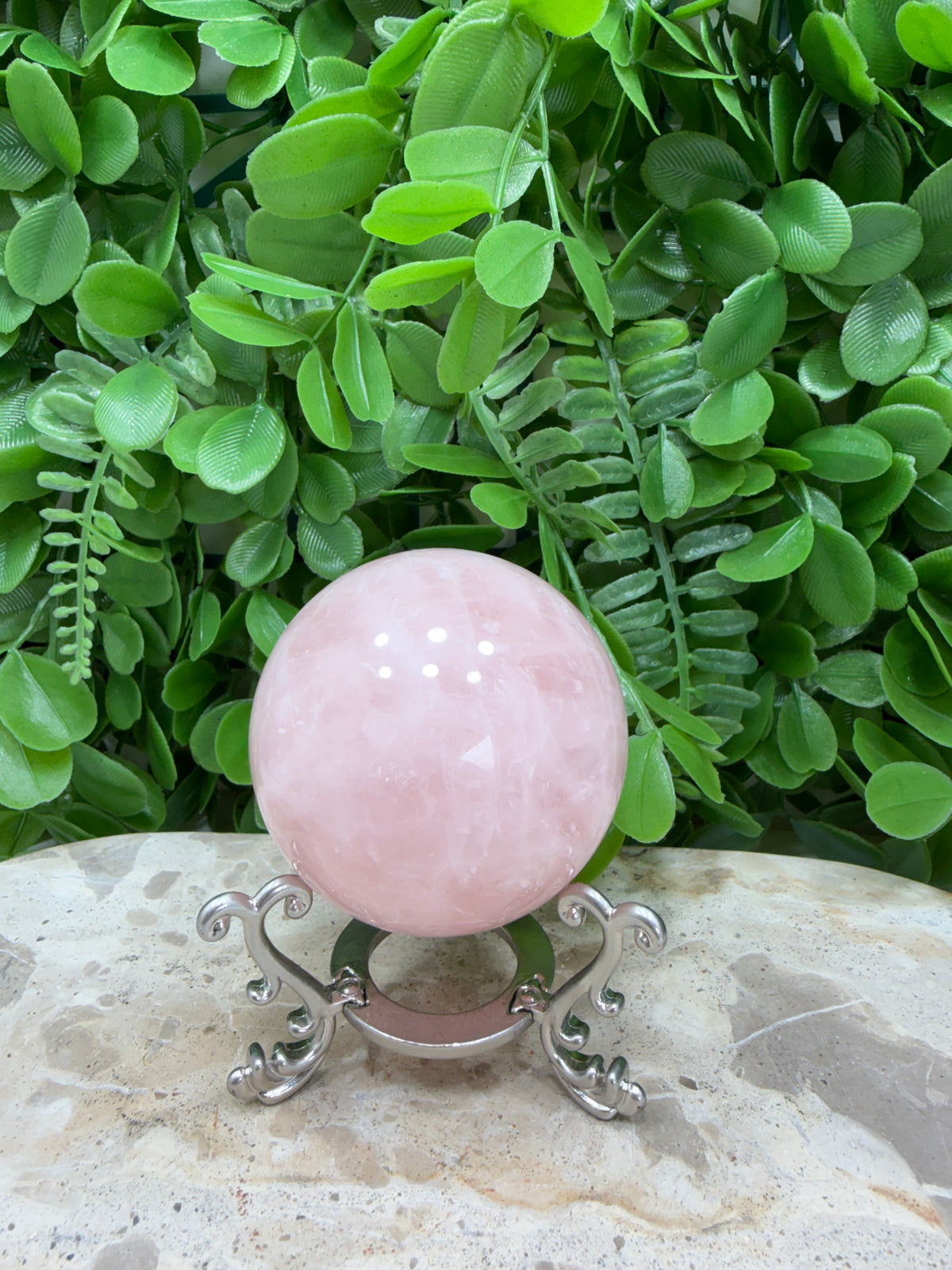 Rose Quartz Sphere | Love • Compassion • Healing
