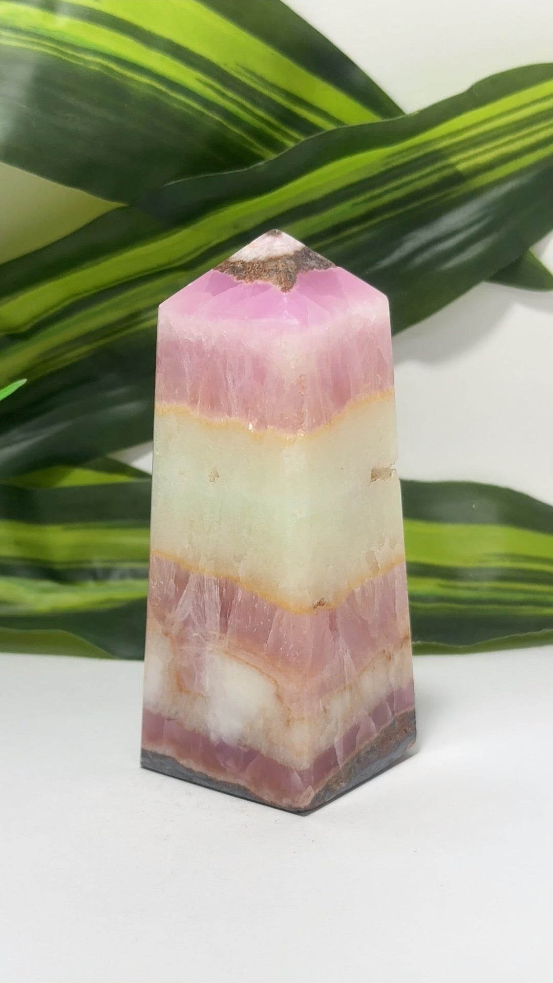 Pink Aragonite Tower 272g