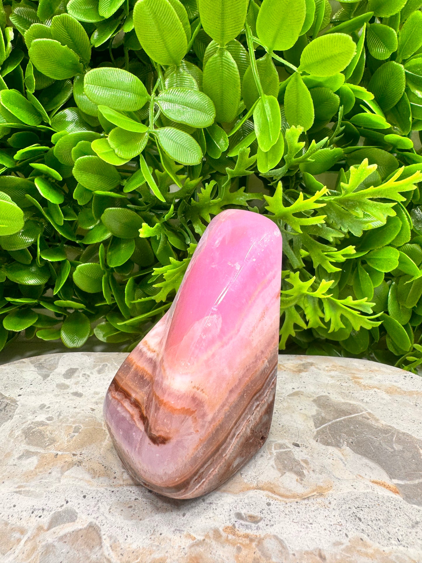 Pink Aragonite Freeform 412g