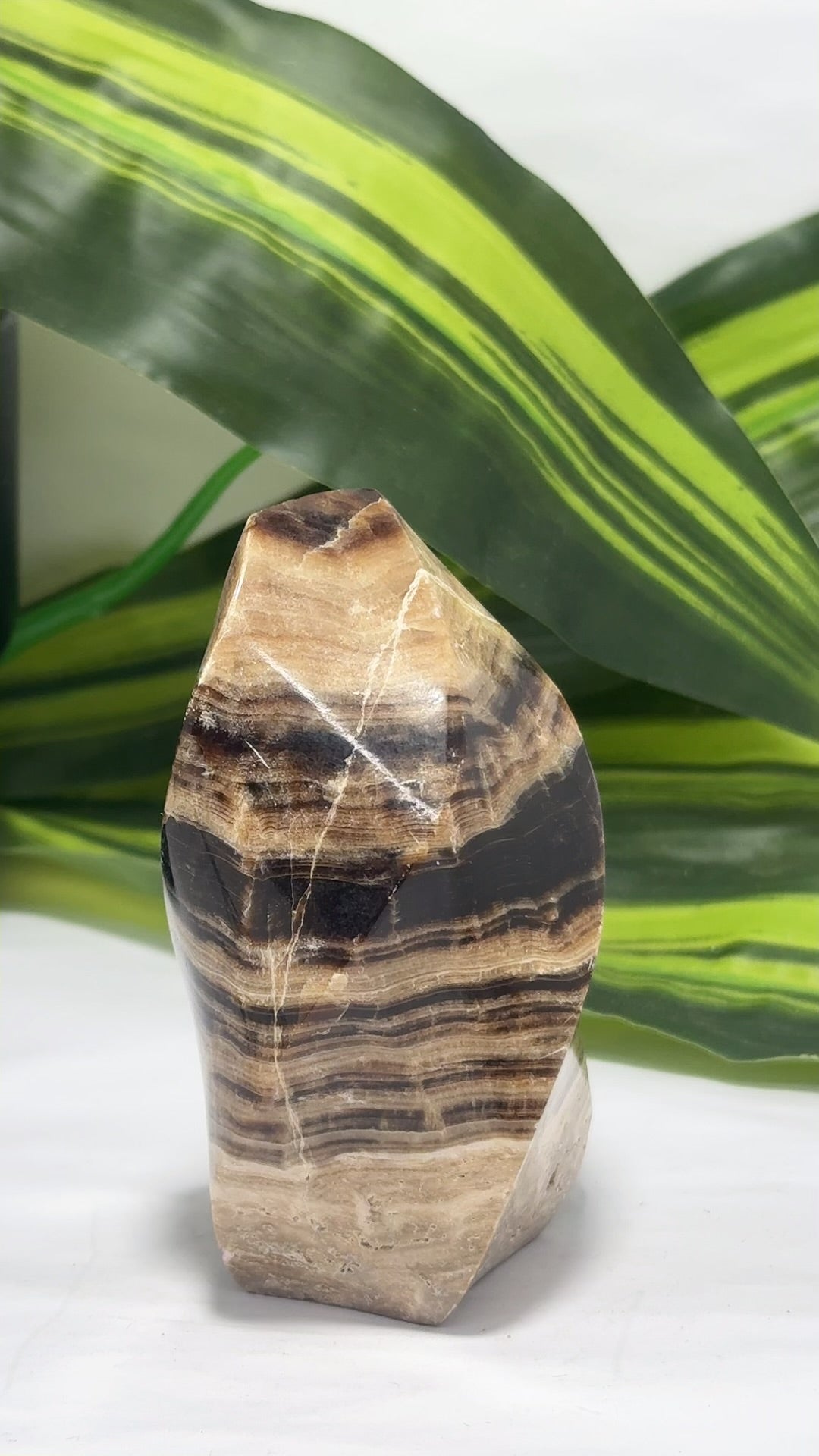 Chocolate Calcite Flame 254g