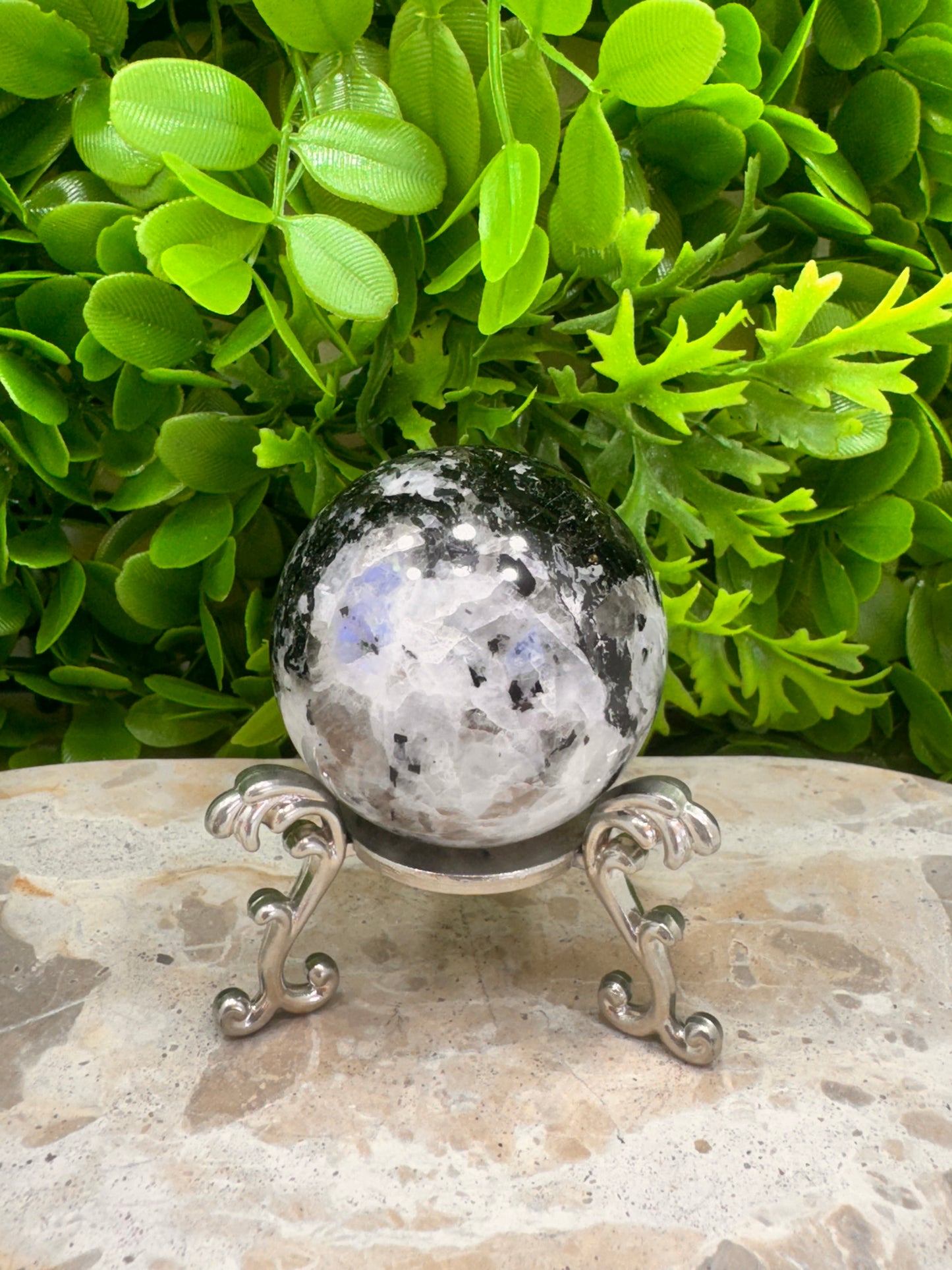 Rainbow Moonstone Sphere 256g