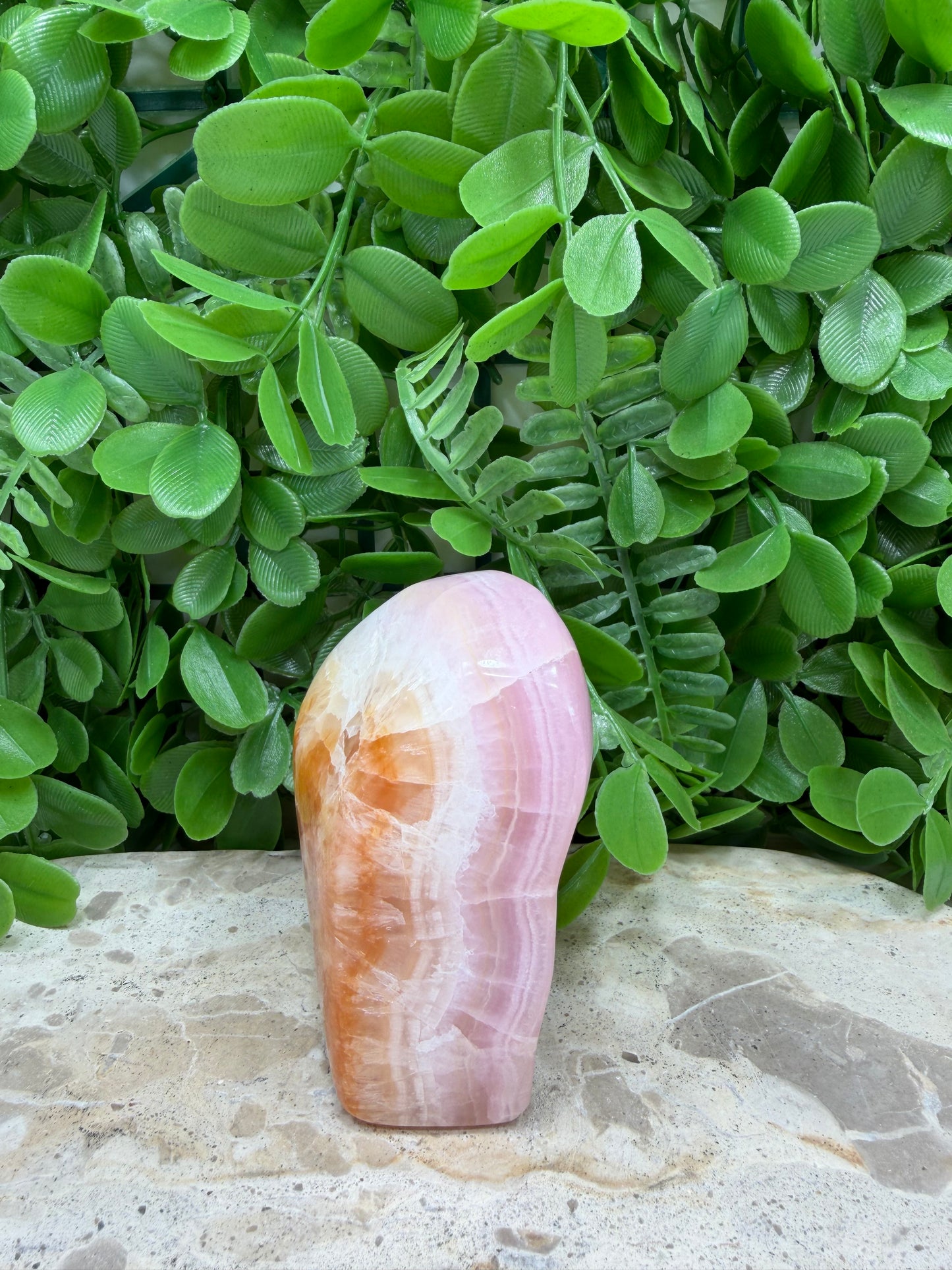 Pink Aragonite Freeform 386g