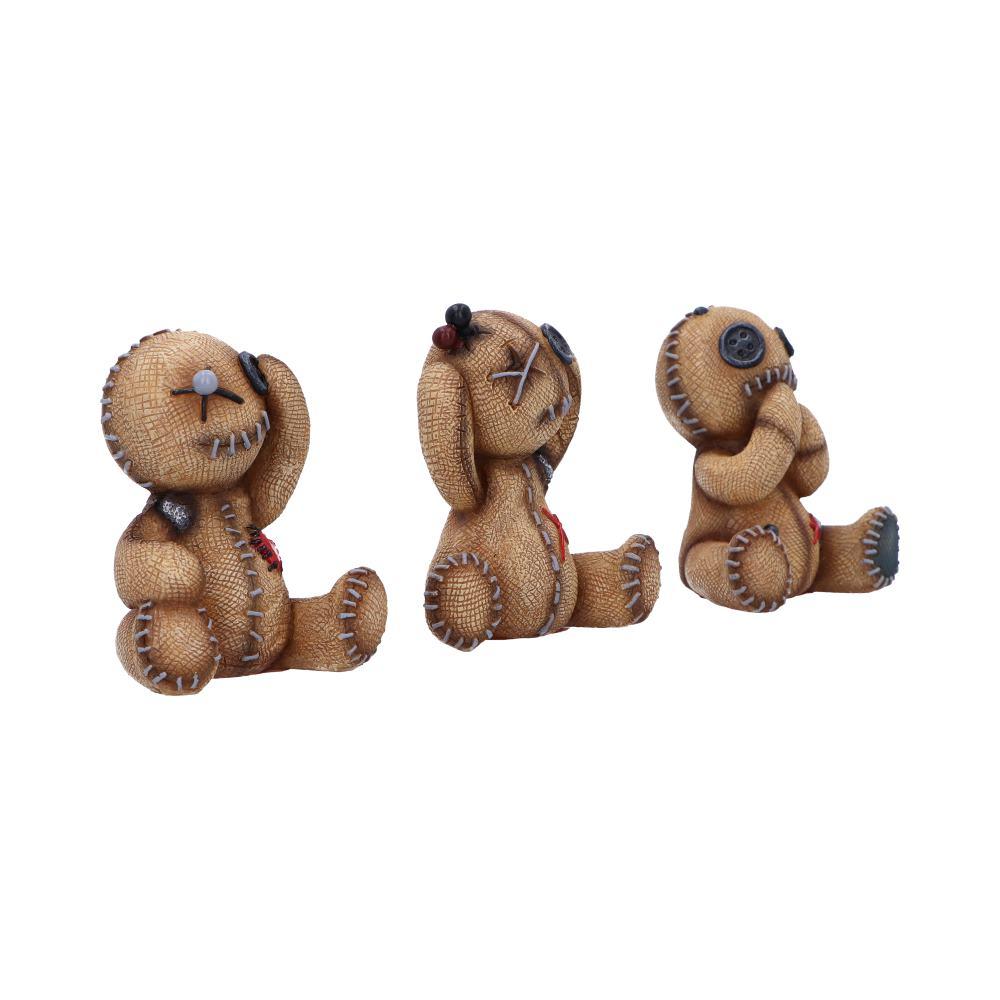 Three Wise Voodoo Dolls Figurines 8cm