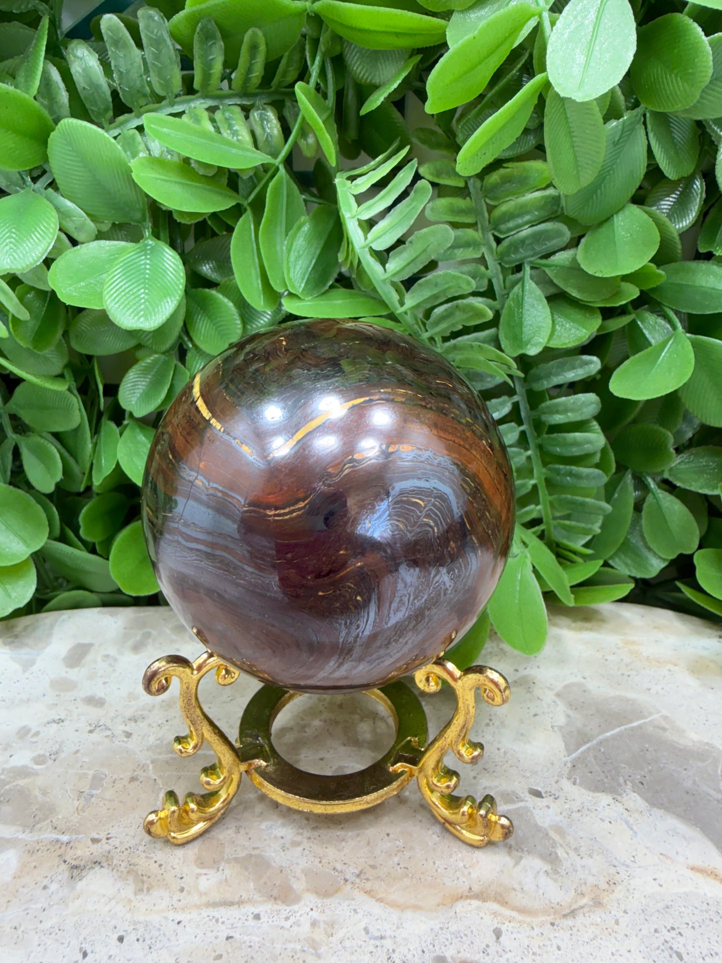 Tiger Eye /Tiger Ore Sphere 484g