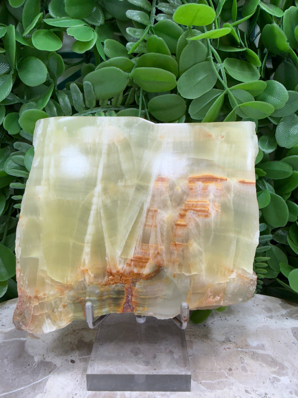 Lemon Banded Calcite Slab | Joy • Confidence • Motivation