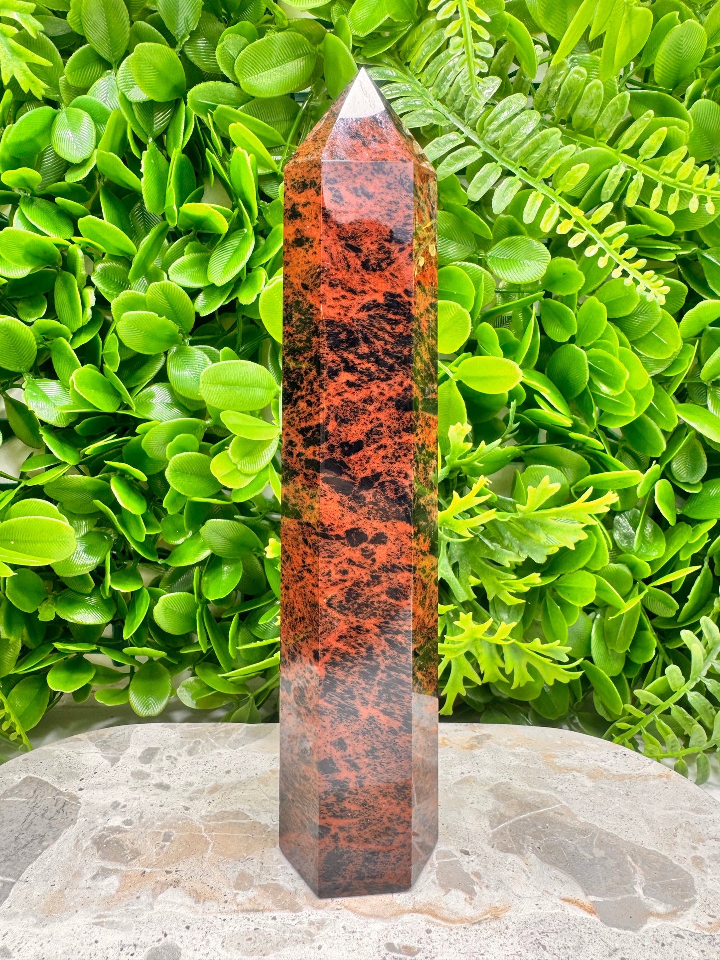 Mahogany Obsidian Tower 534g