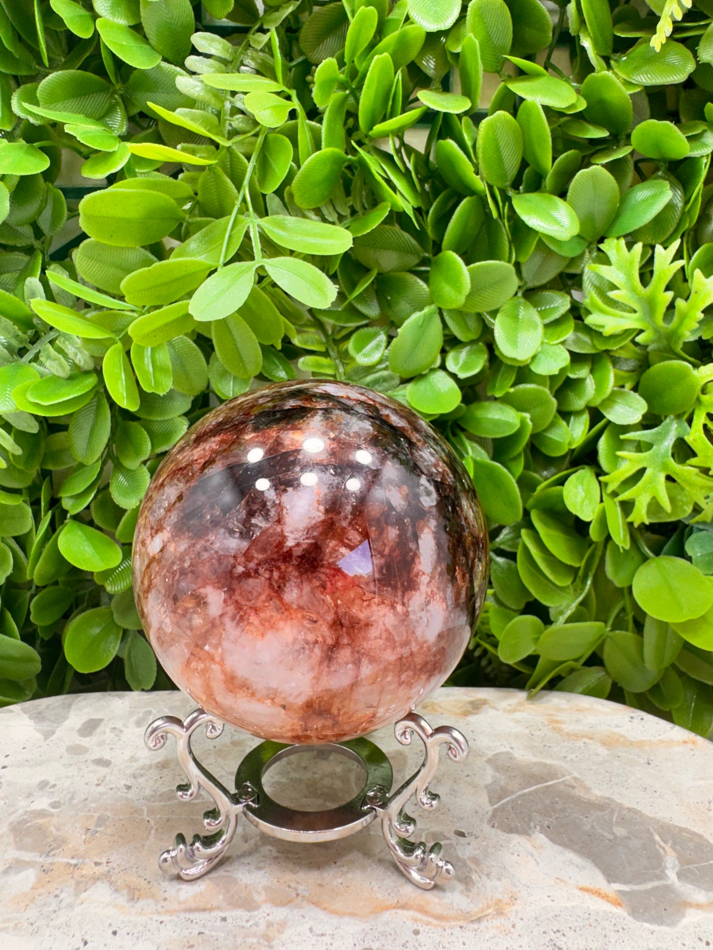 Fire Quartz Sphere 759g
