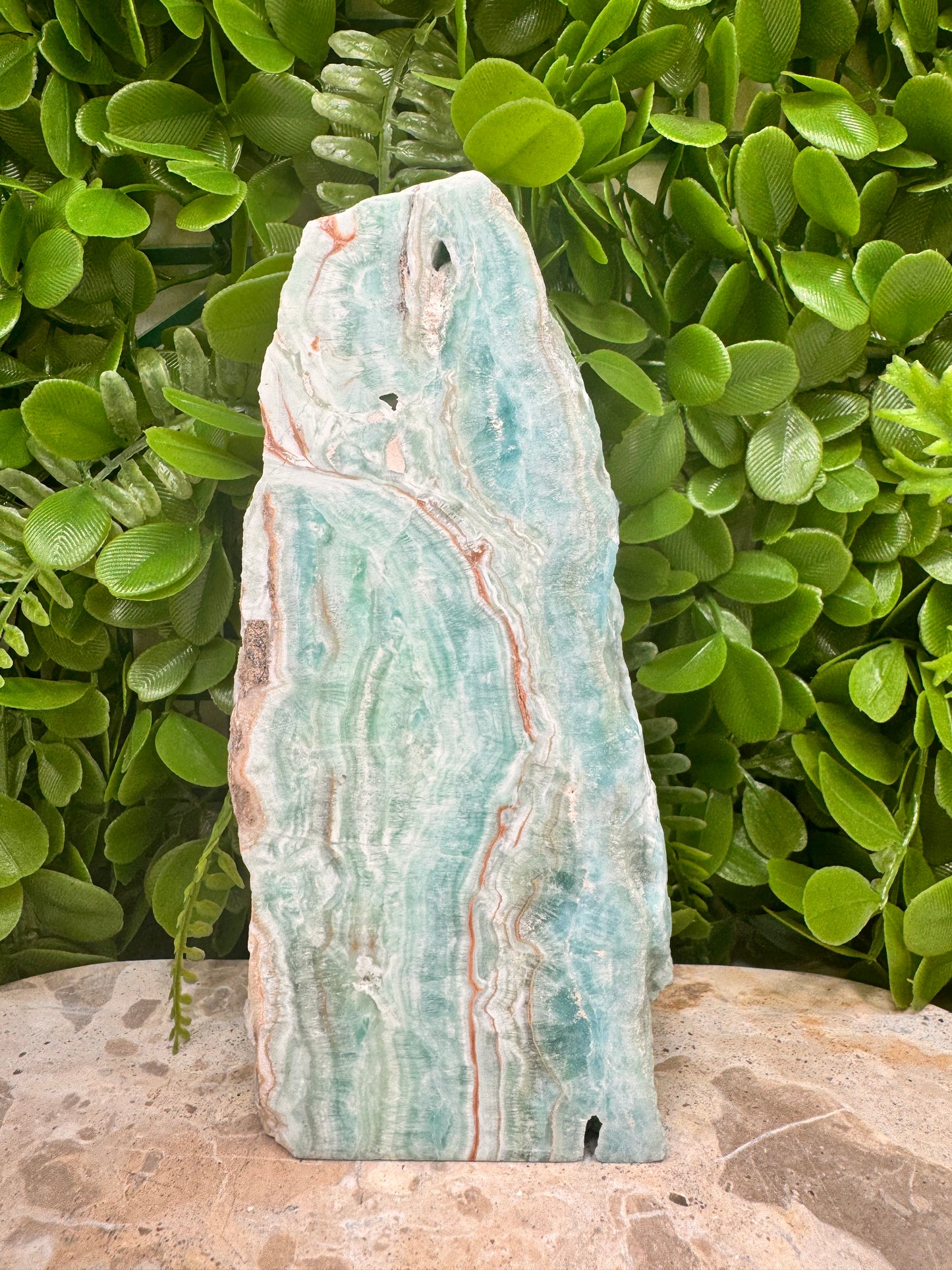 Blue Aragonite Slab 392g