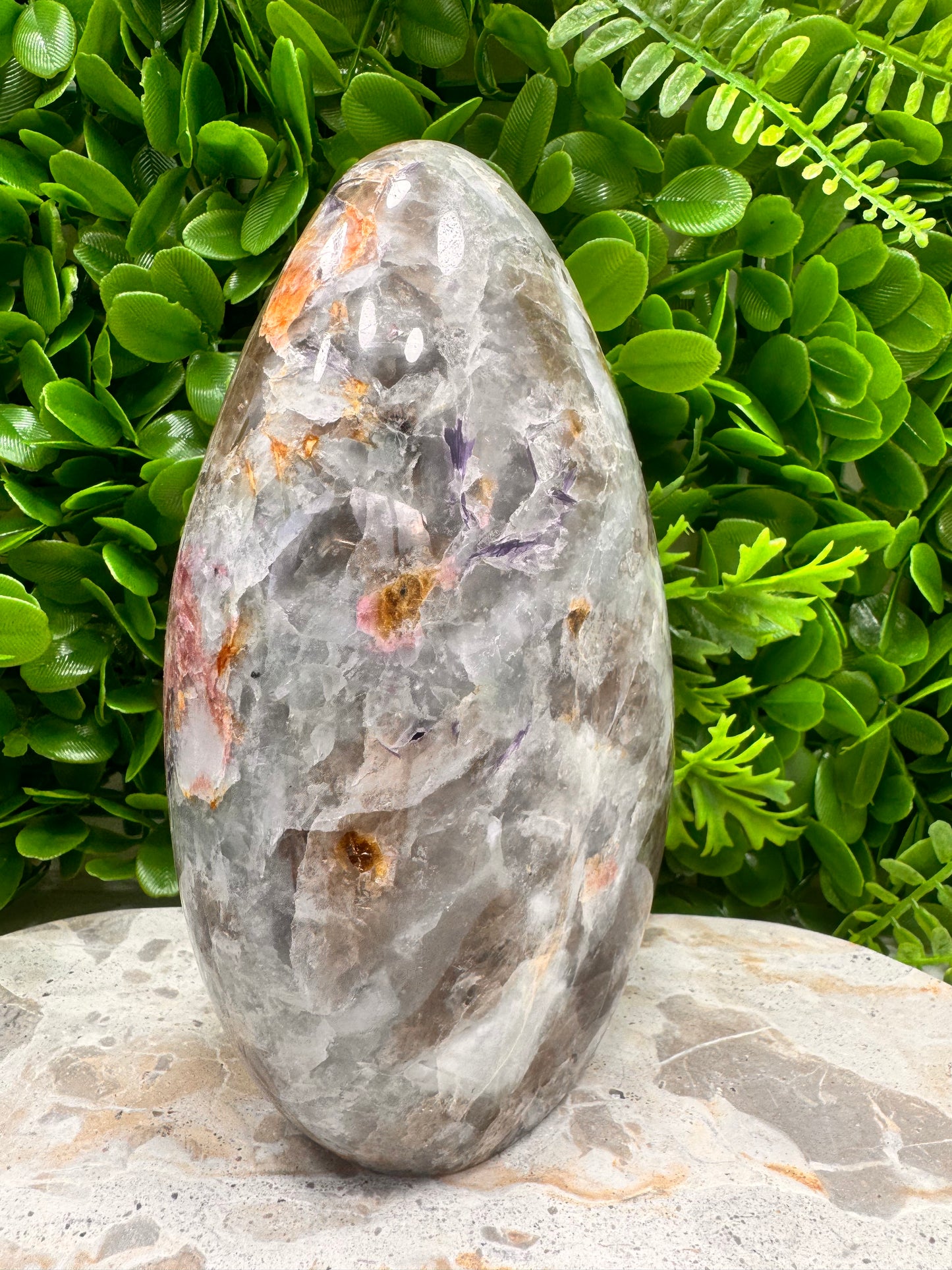 Aquamarine/Smokey Quartz /Amethyst/ Pink Tourmaline Freeform 1972g