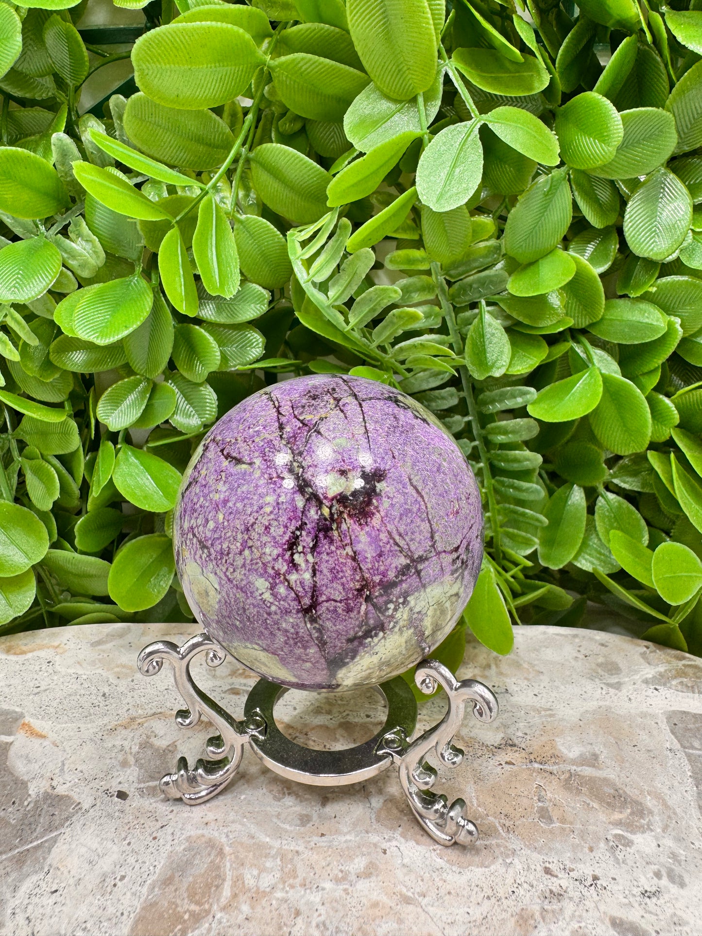 Atlantisite Stichtite Sphere 302g