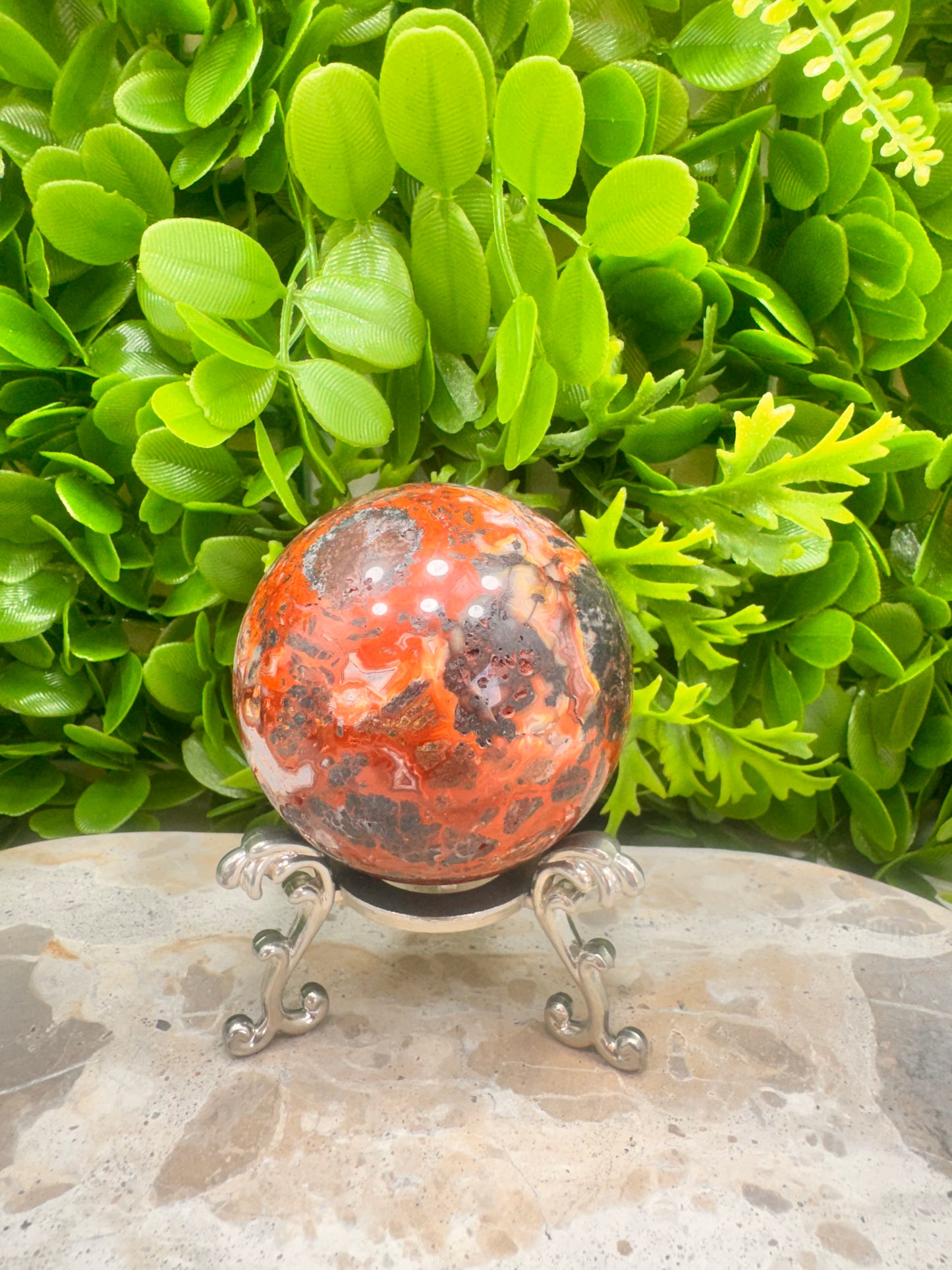 Mexican Agate Sphere  442g