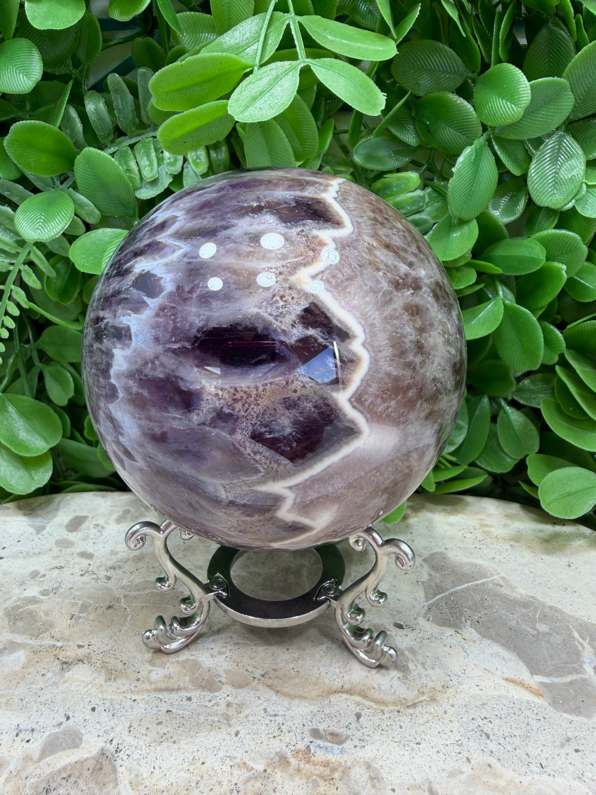 Flower Amethyst Sphere 1064g