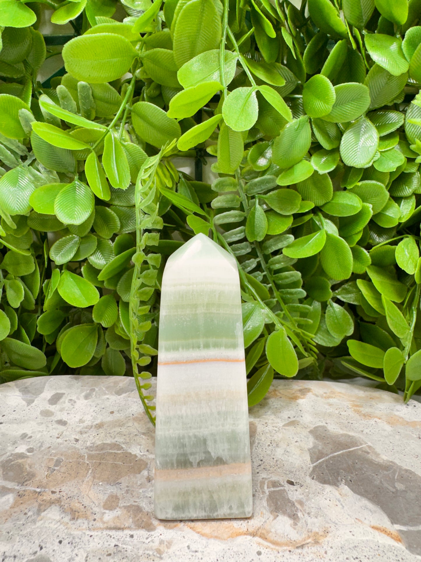 Pistachio Calcite Point 192g