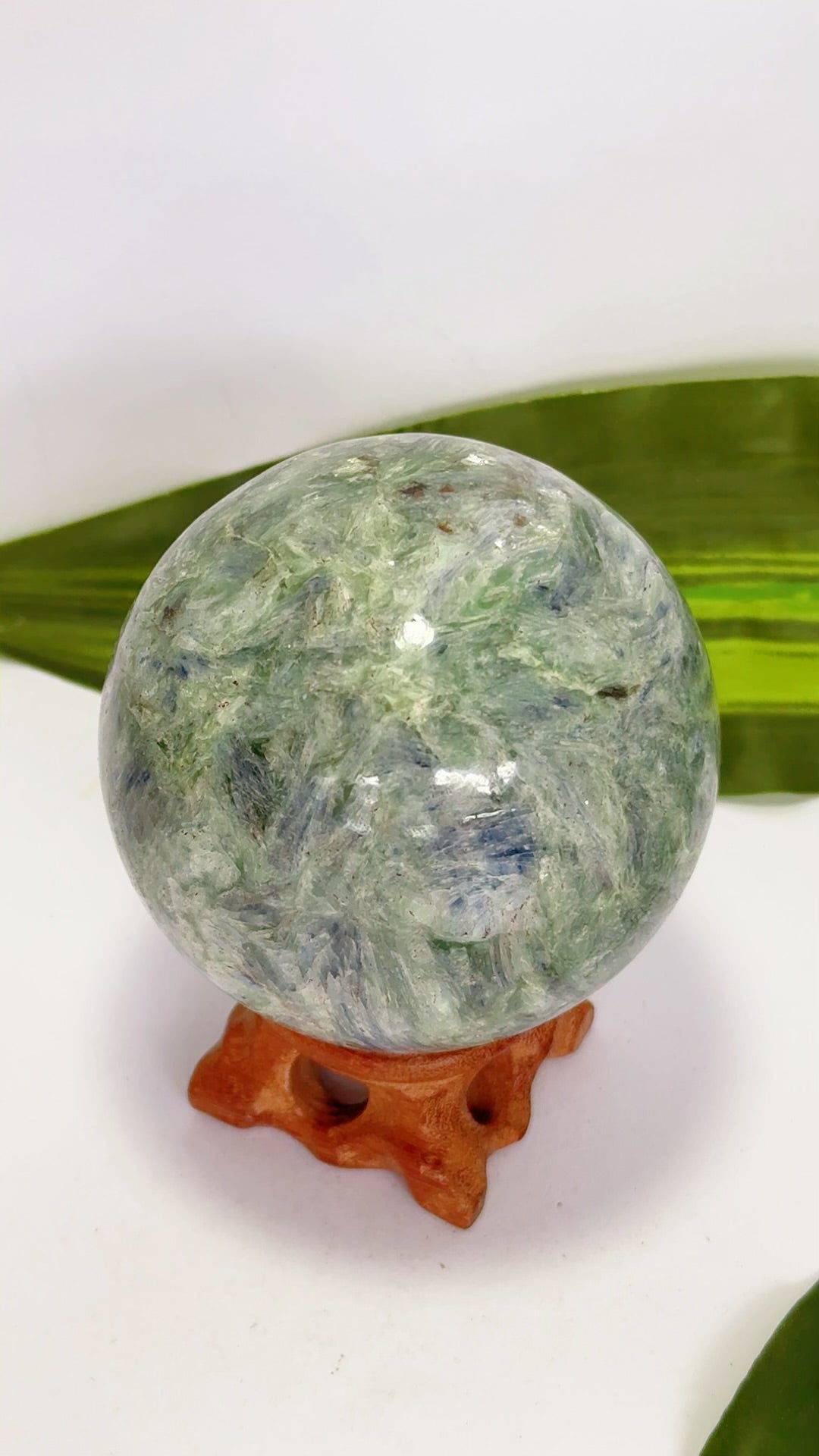 Blue/Green Kyanite Sphere 644g