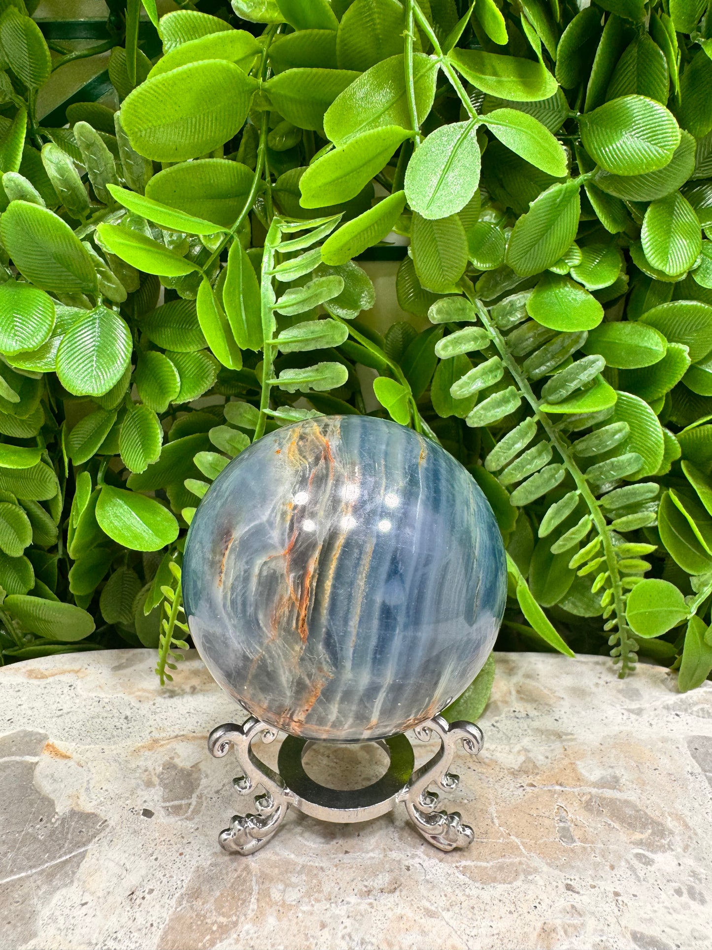 Blue Onyx Sphere 358g