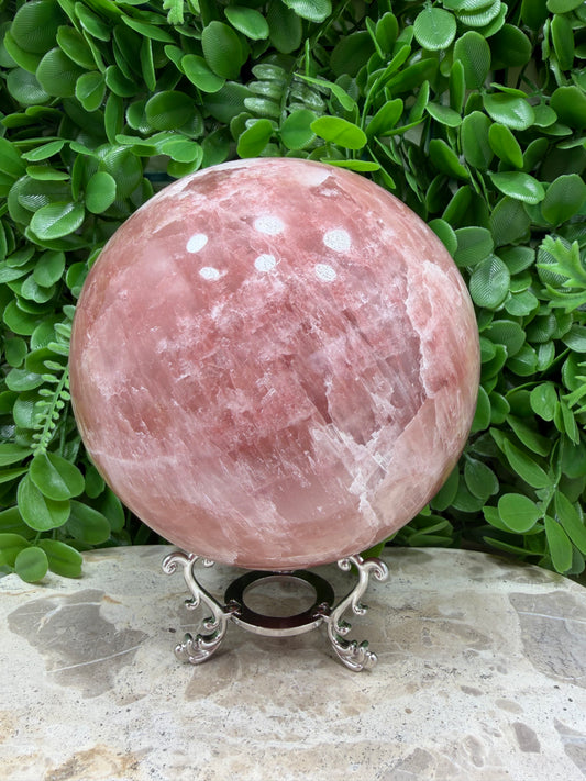 Rose Calcite Sphere 3242g