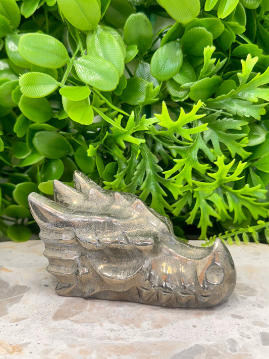 Pyrite Dragon Skull 608g