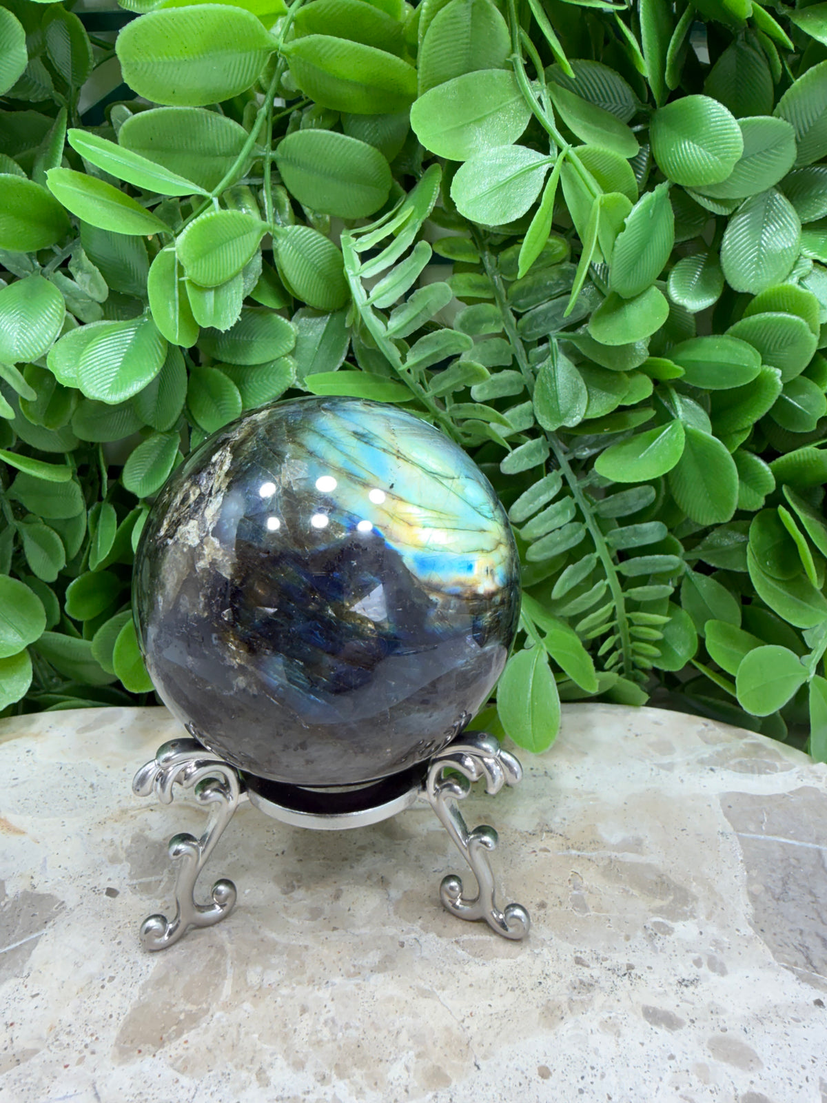 Labradorite Sphere | Protection • Intuition • Transformation
