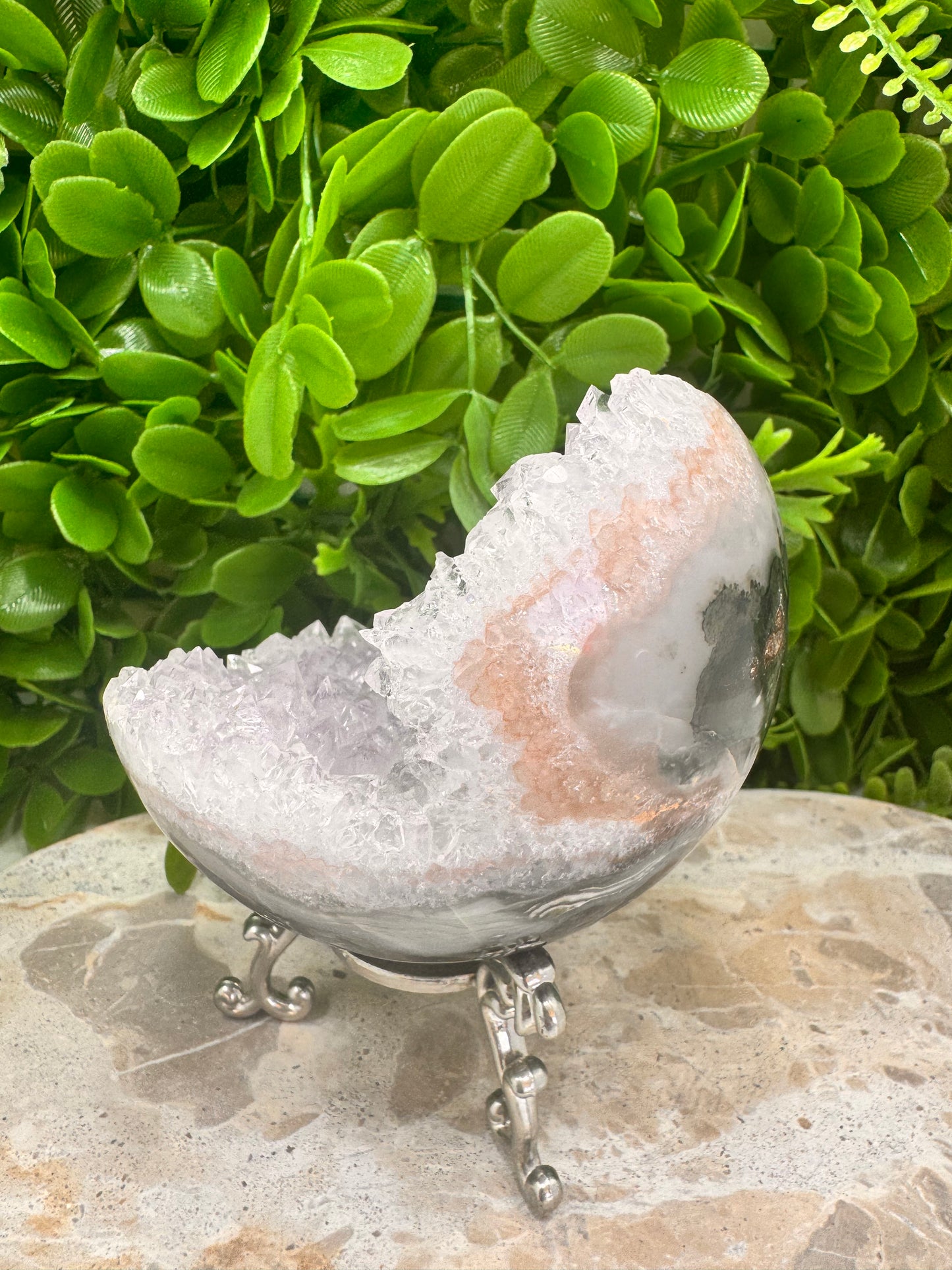 Druzy Amethyst Half Sphere 568g