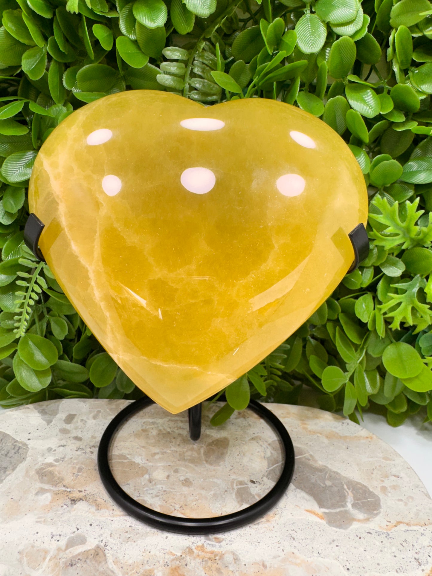 Lemon Calcite Heart 1544g