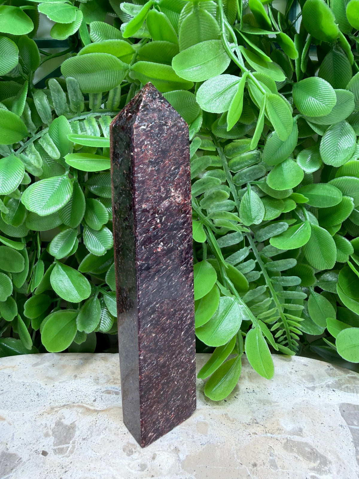 Red Mica Tower | Strength • Grounding • Vitality