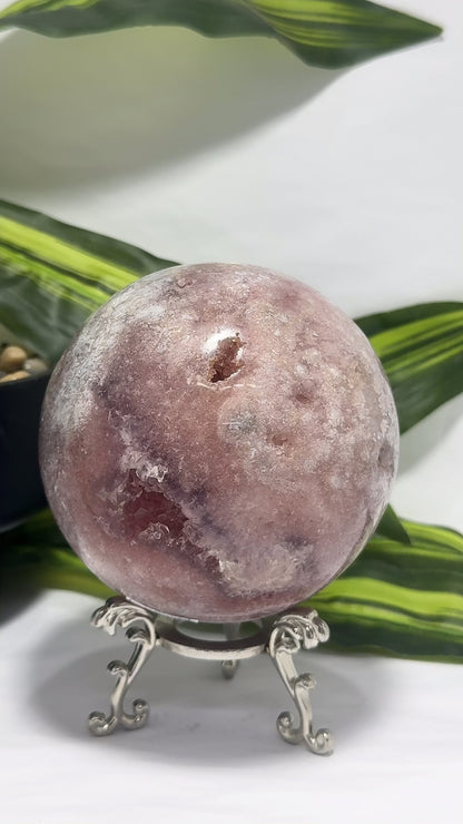 Pink Amethyst Sphere1496g