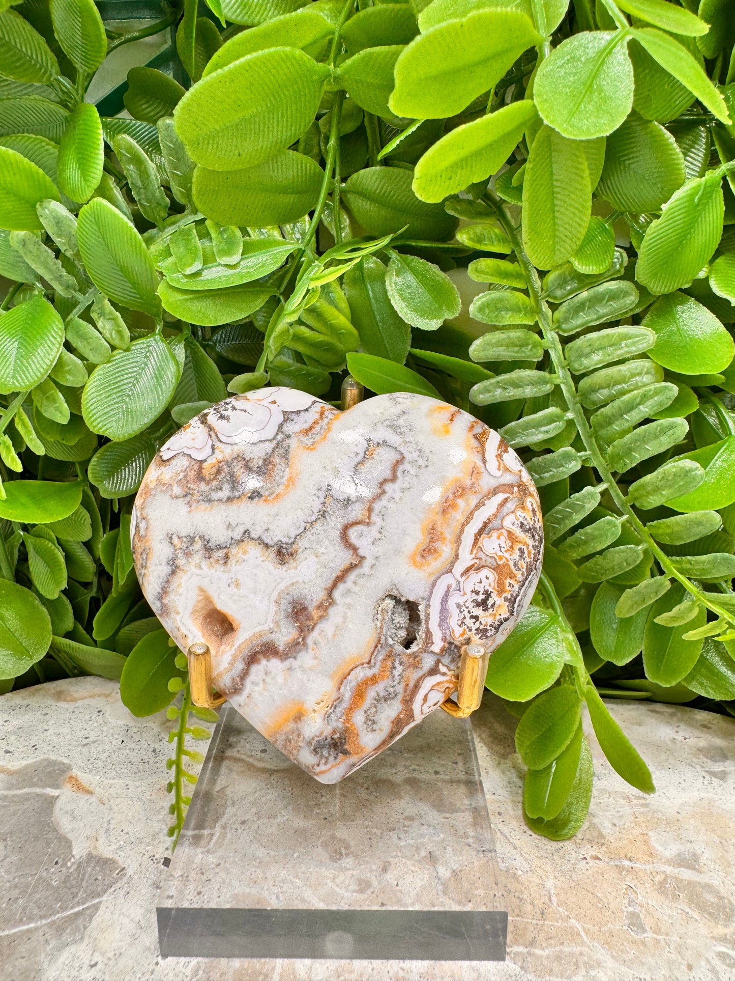 Ocean Root Jasper Heart 160g
