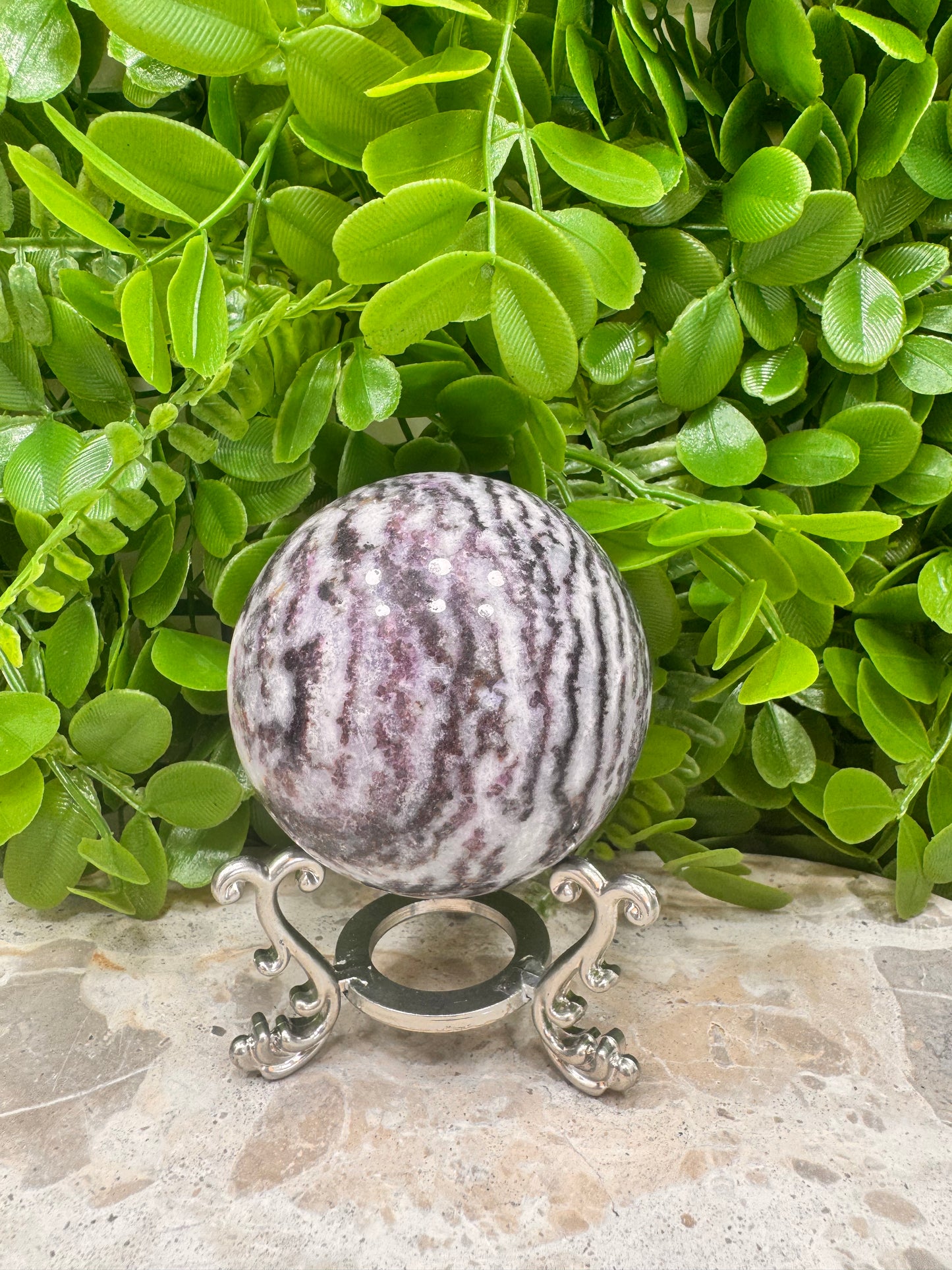 Zebra Jasper Sphere 514g