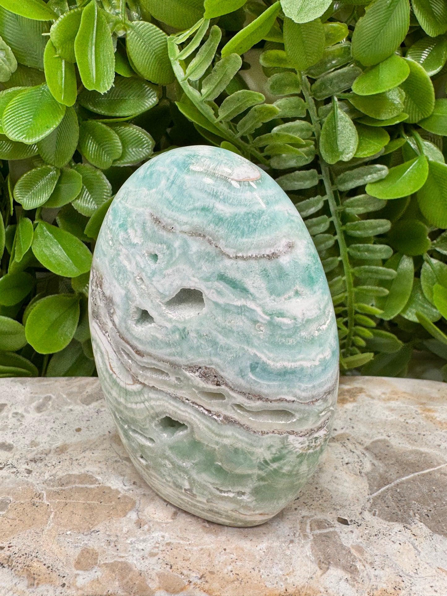 Standing Blue Aragonite/Smithsonite 314g
