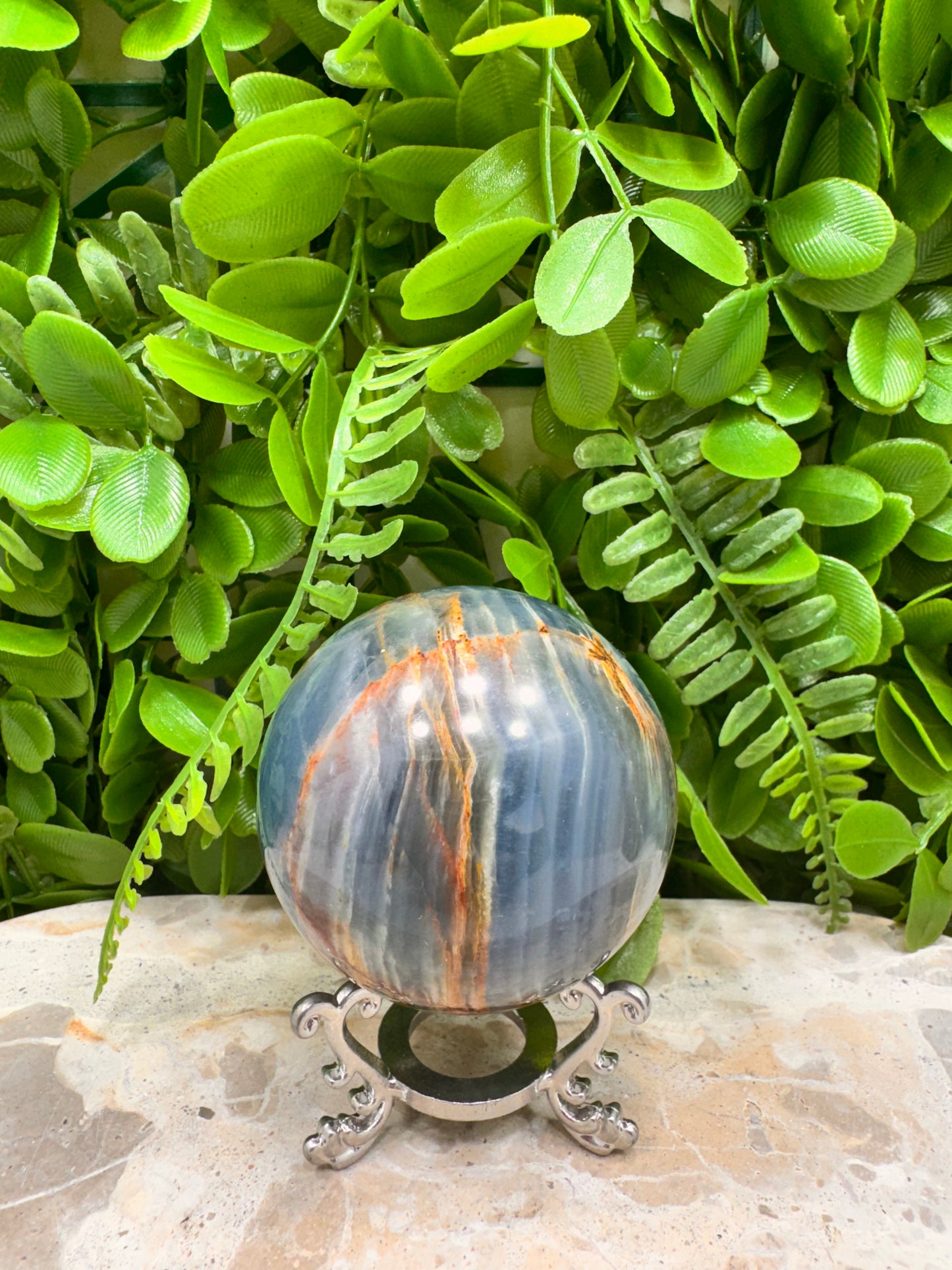 Blue Onyx Sphere 358g
